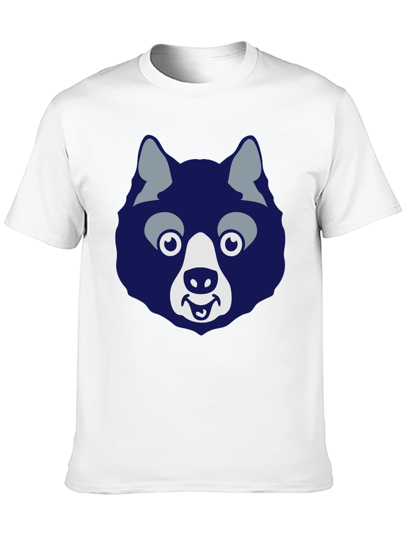 Black Funny Husky Graphic Tee - Men's Black T-Shirt view 10