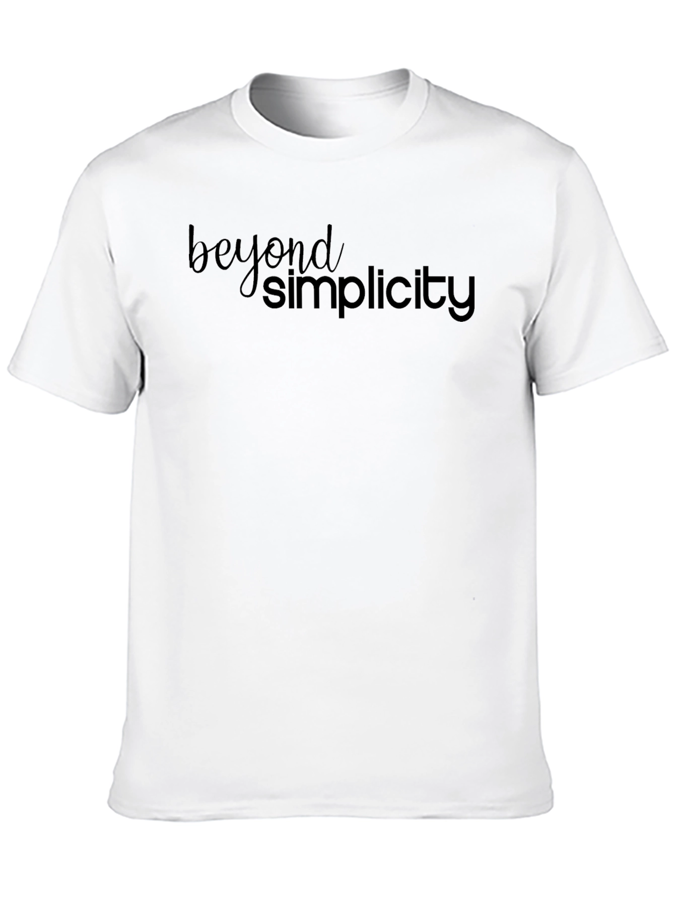 Black Beyond Simplicity Black Graphic Tee view 10