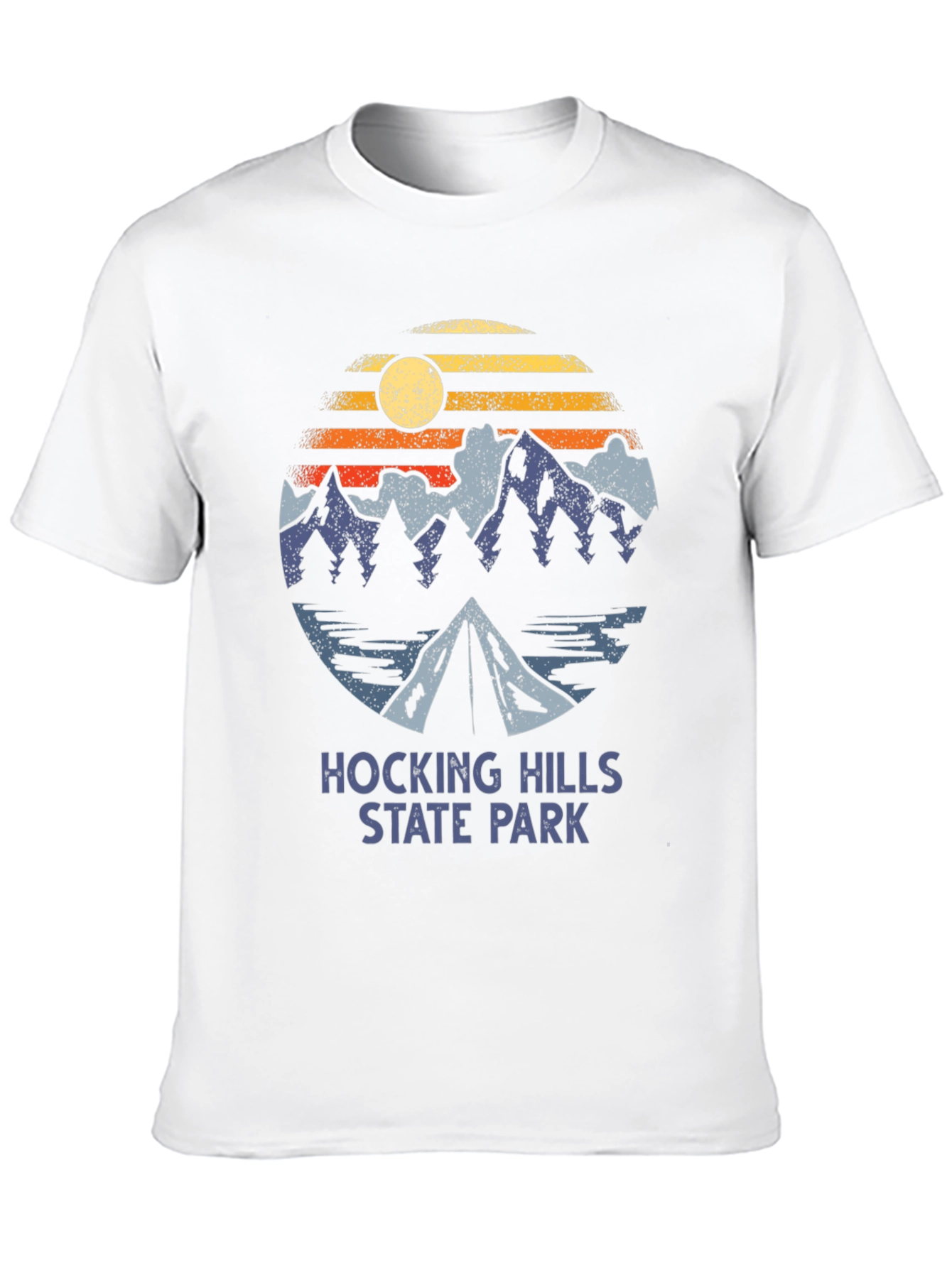 Black Hocking Hills State Park T-Shirt Camping Graphic Tee view 10