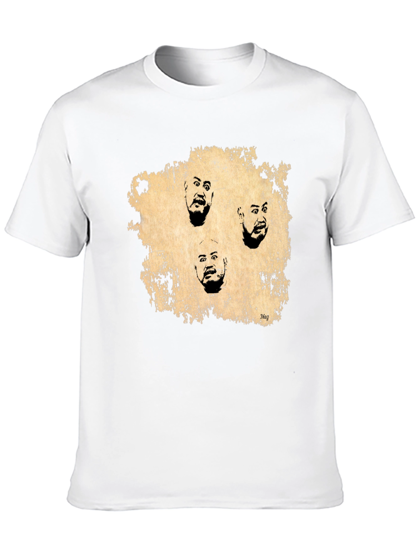 Black Expressionist Faces Graphic Tee - Black view 10