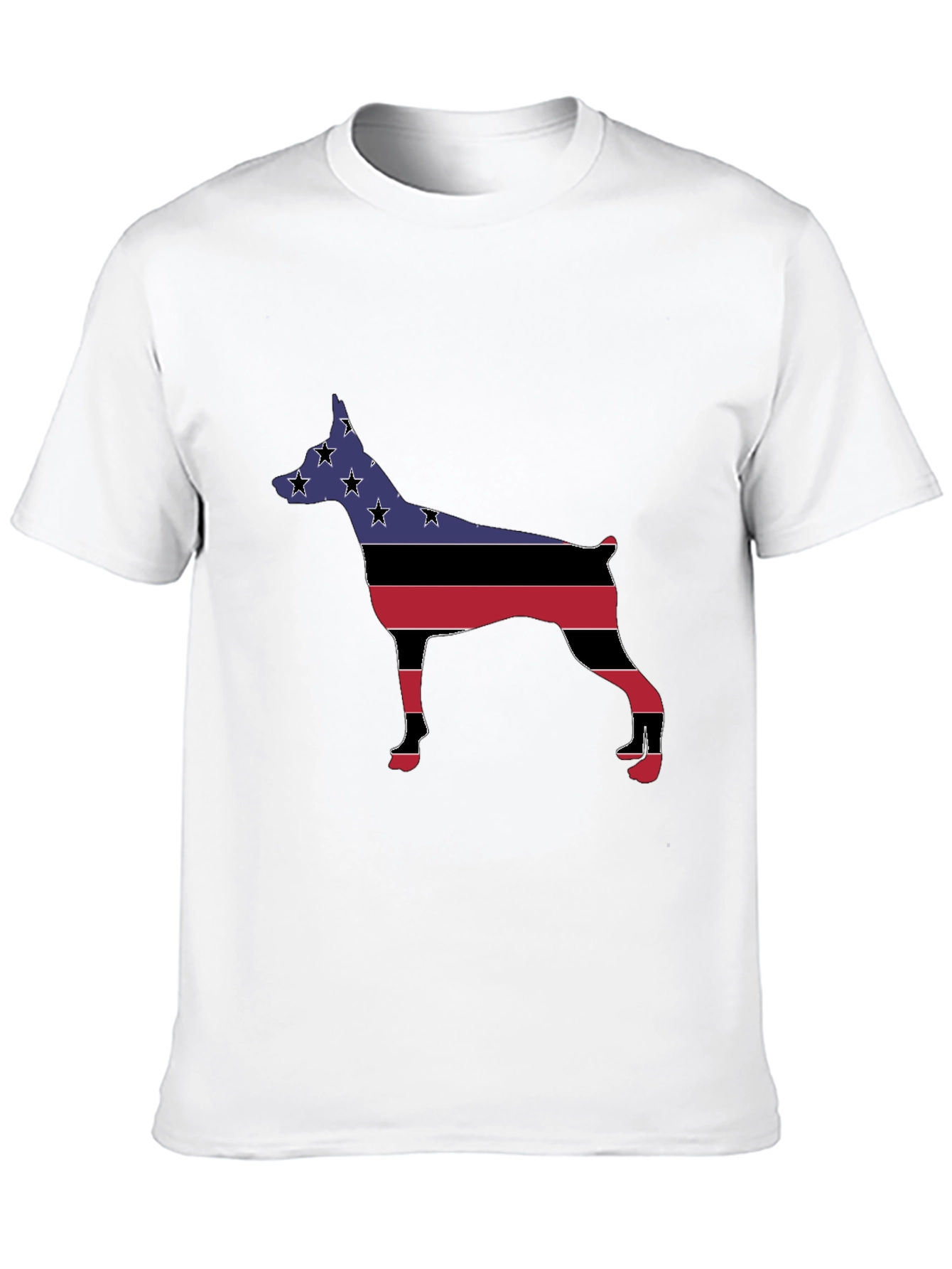Black Patriotic Dog Silhouette Tee view 10