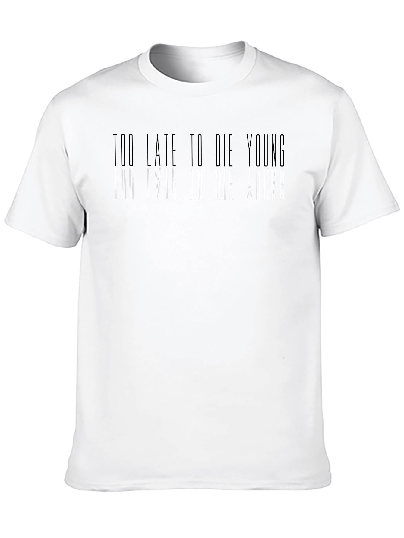 Black Too Late to Die Young Graphic Tee view 10