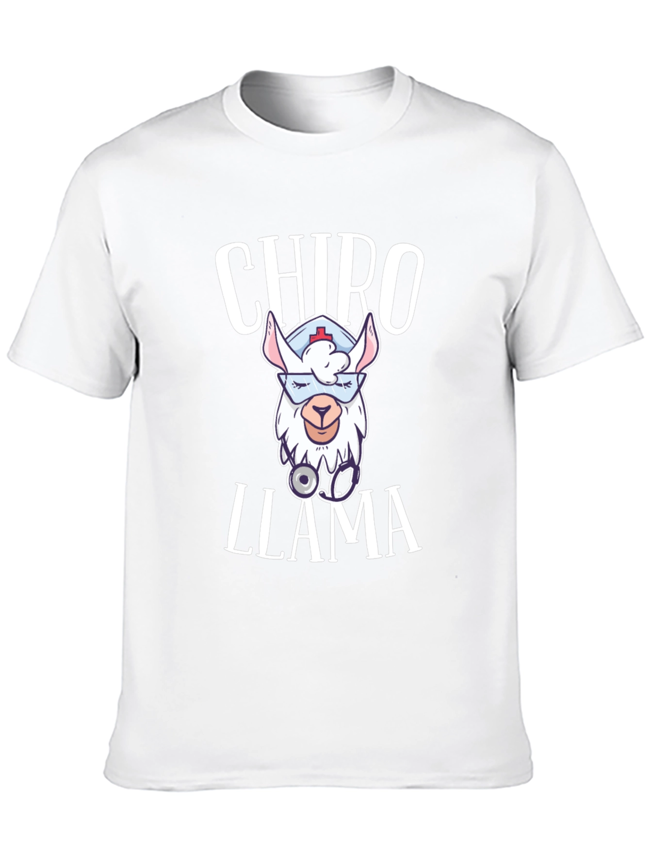 Black Chiro Llama T-Shirt - Cute Chiropractor Gift view 10