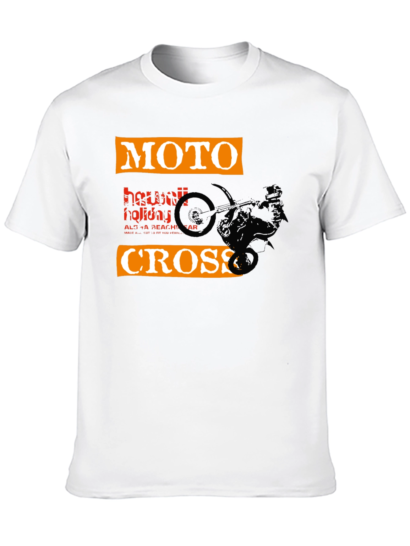 Black Moto Cross Graphic Tee - Black view 10
