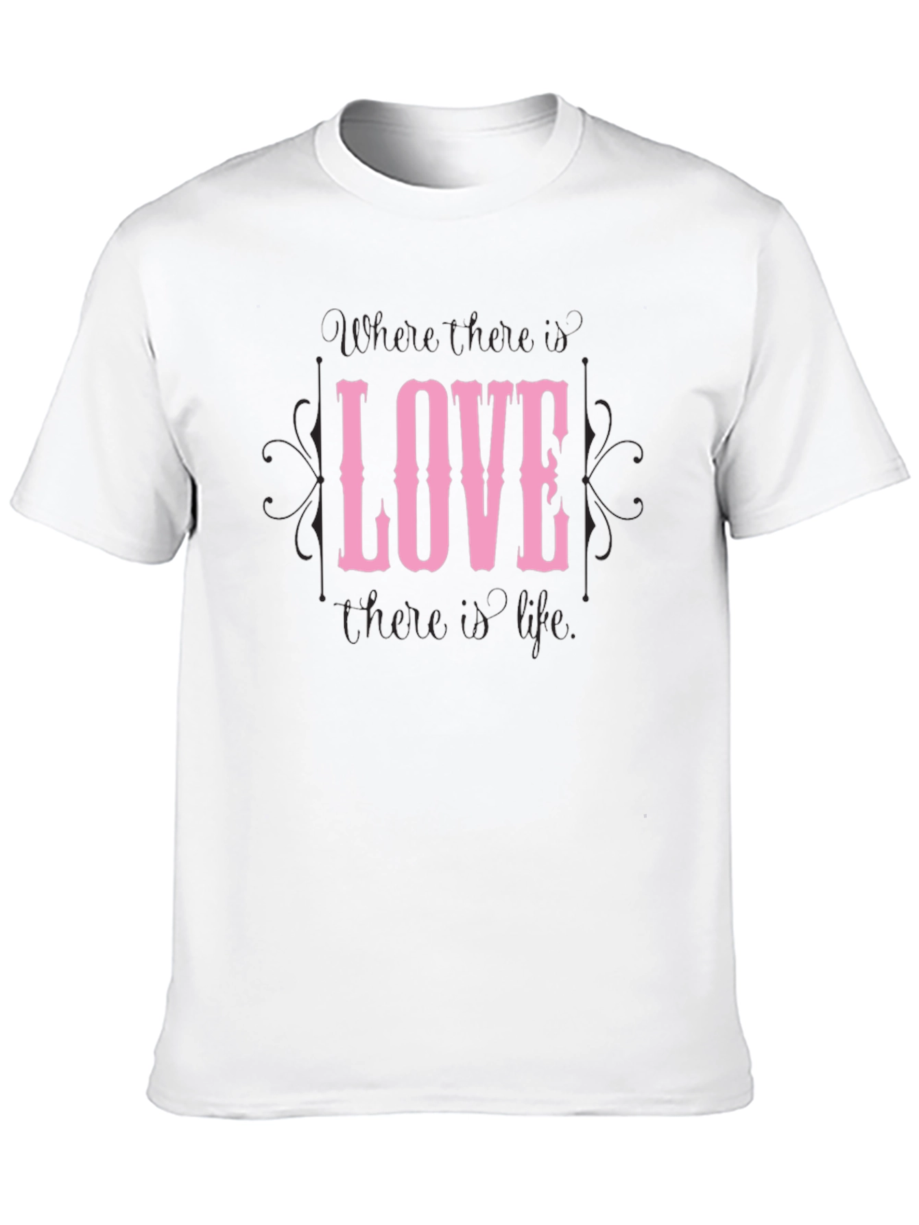Black Love Graphic Black T-Shirt view 10