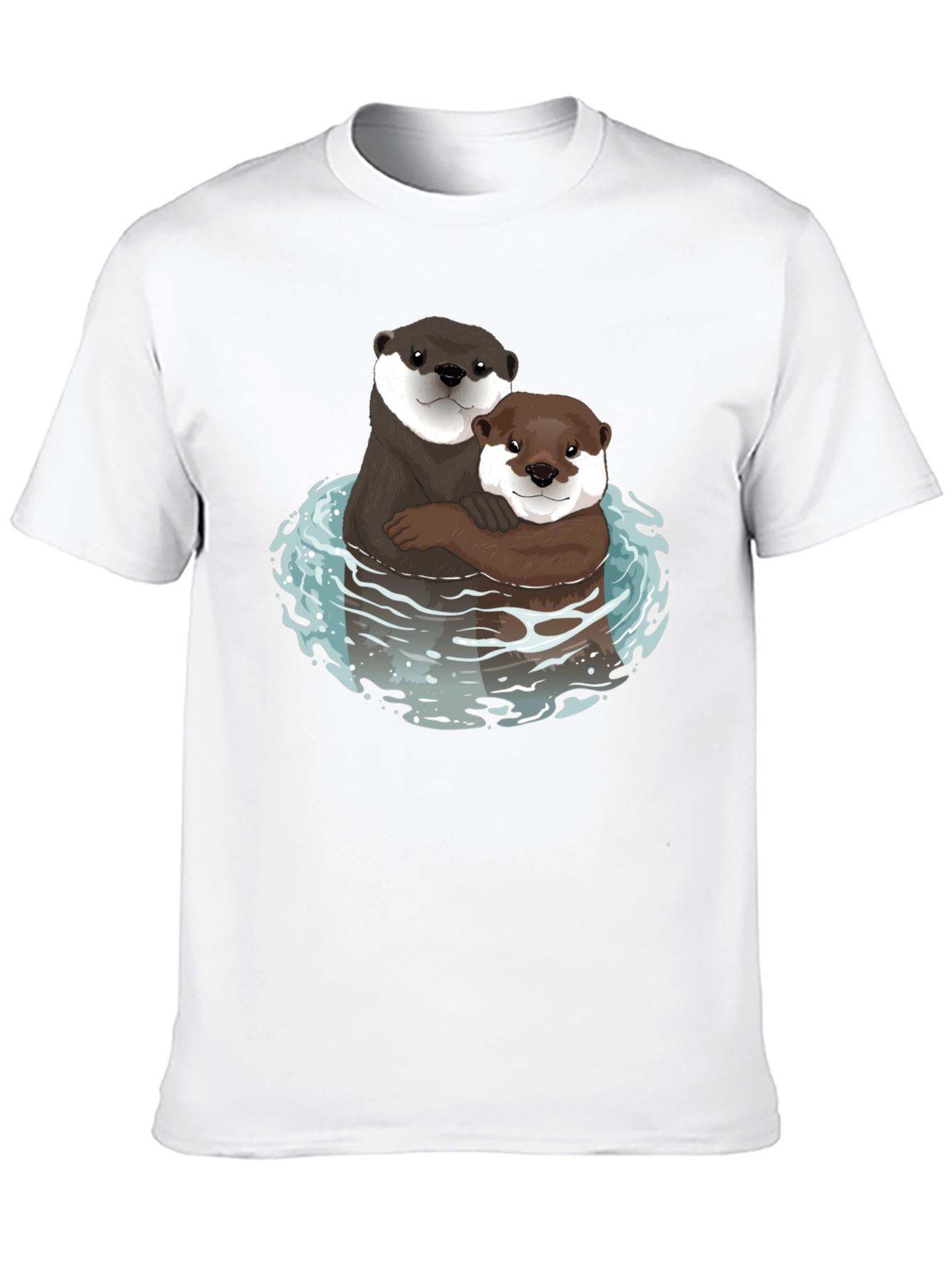 Black Otterly Adorable Graphic Tee - Black Cotton Blend view 10