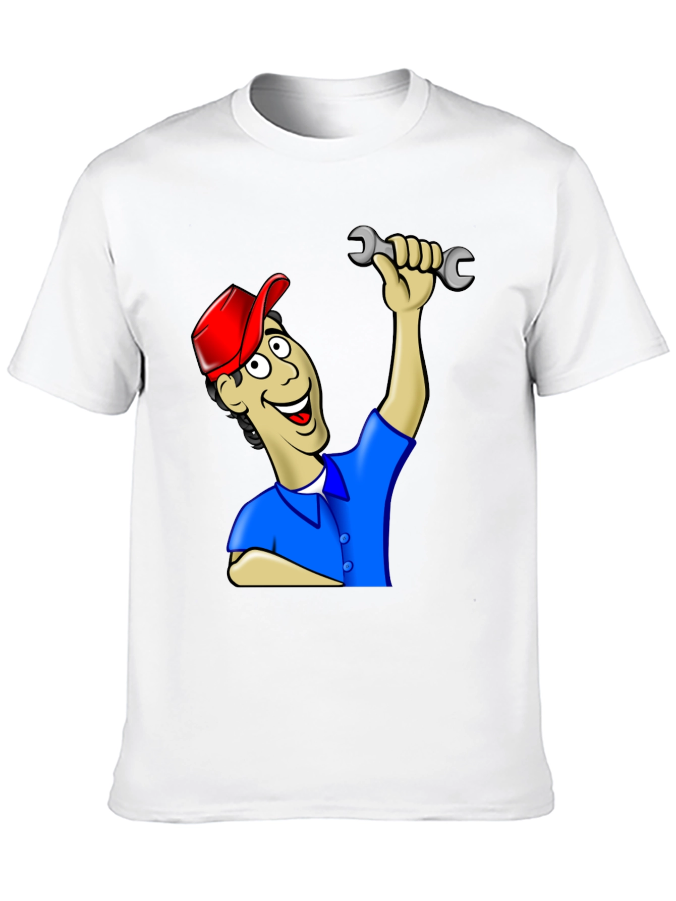Cartoon Mechanic T-Shirt - 10