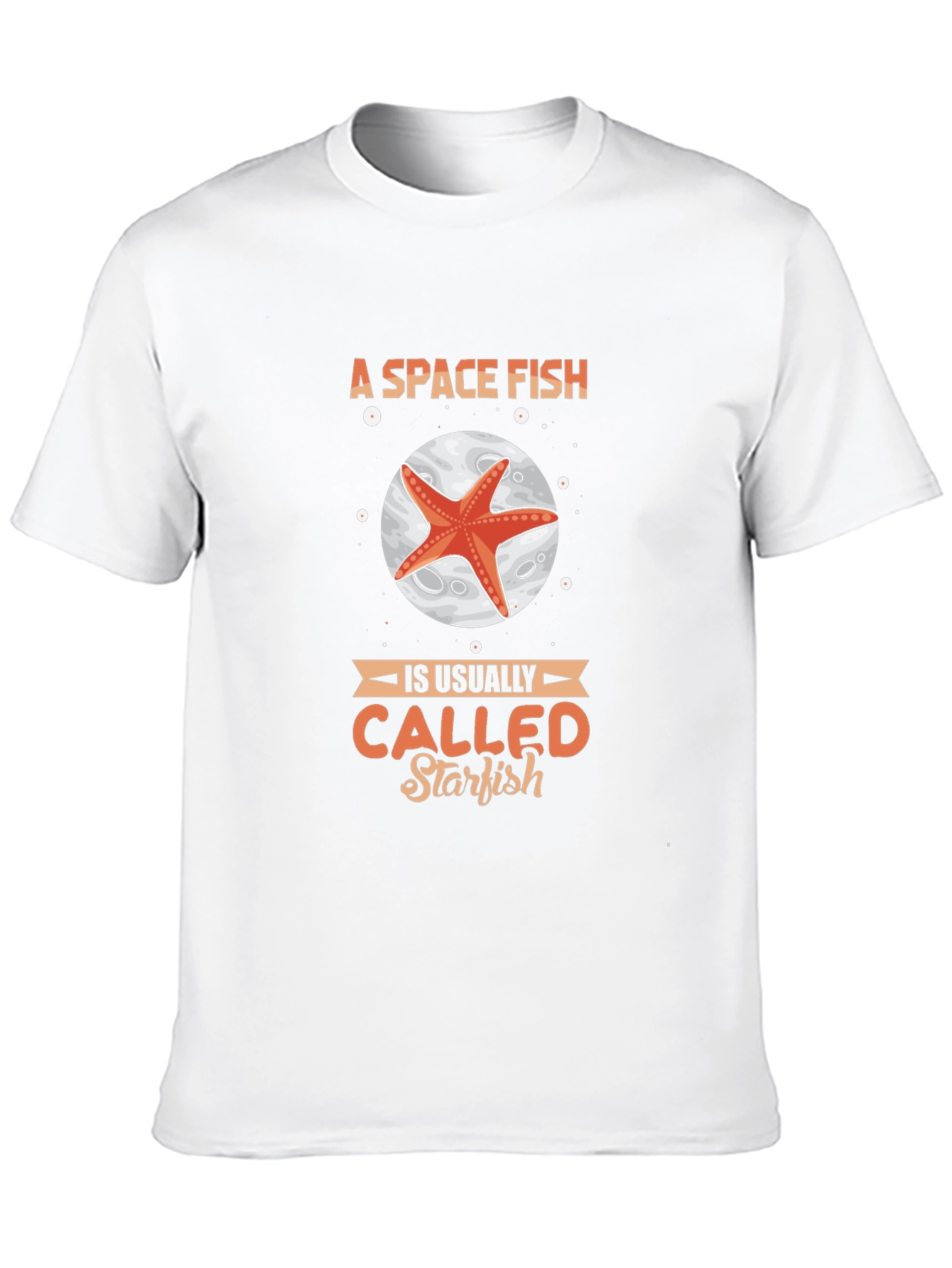 Black Space Fish Starfish Graphic T-Shirt view 10