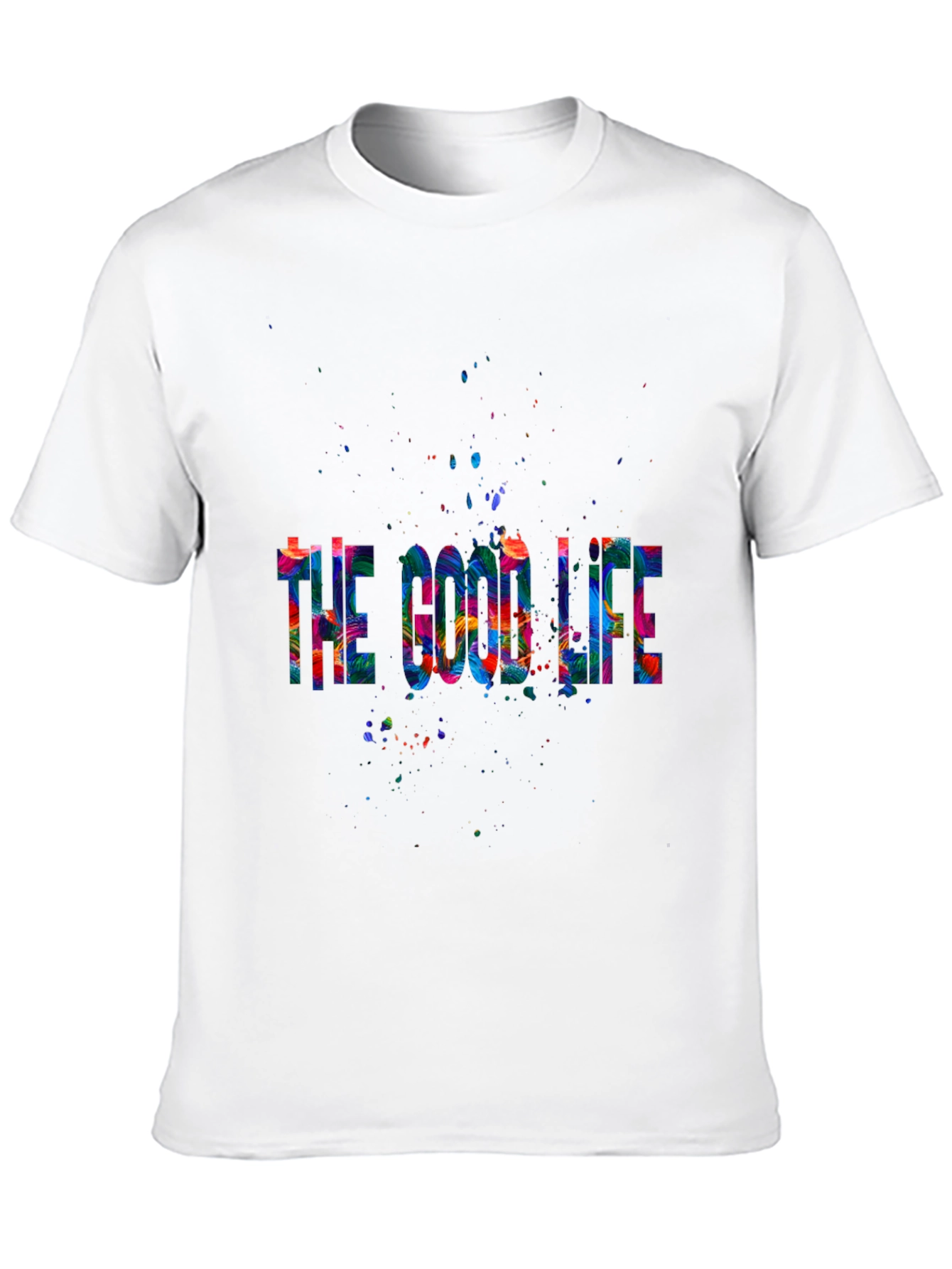 Black The Good Life Graphic Tee - Stylish Artistic Design view 10