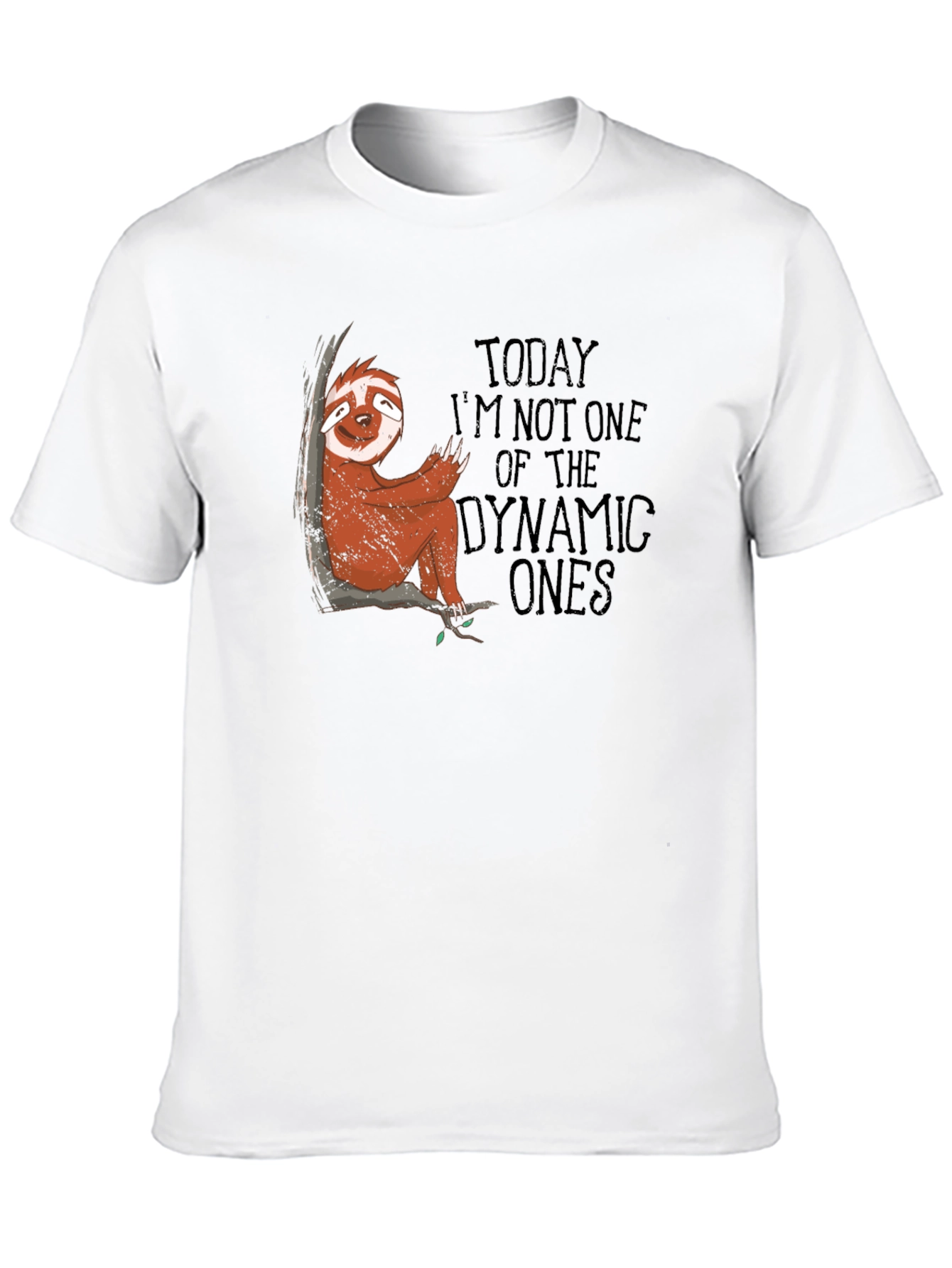 Black Sloth Graphic Tee - Today I'm Not One of the Dynamic Ones view 10