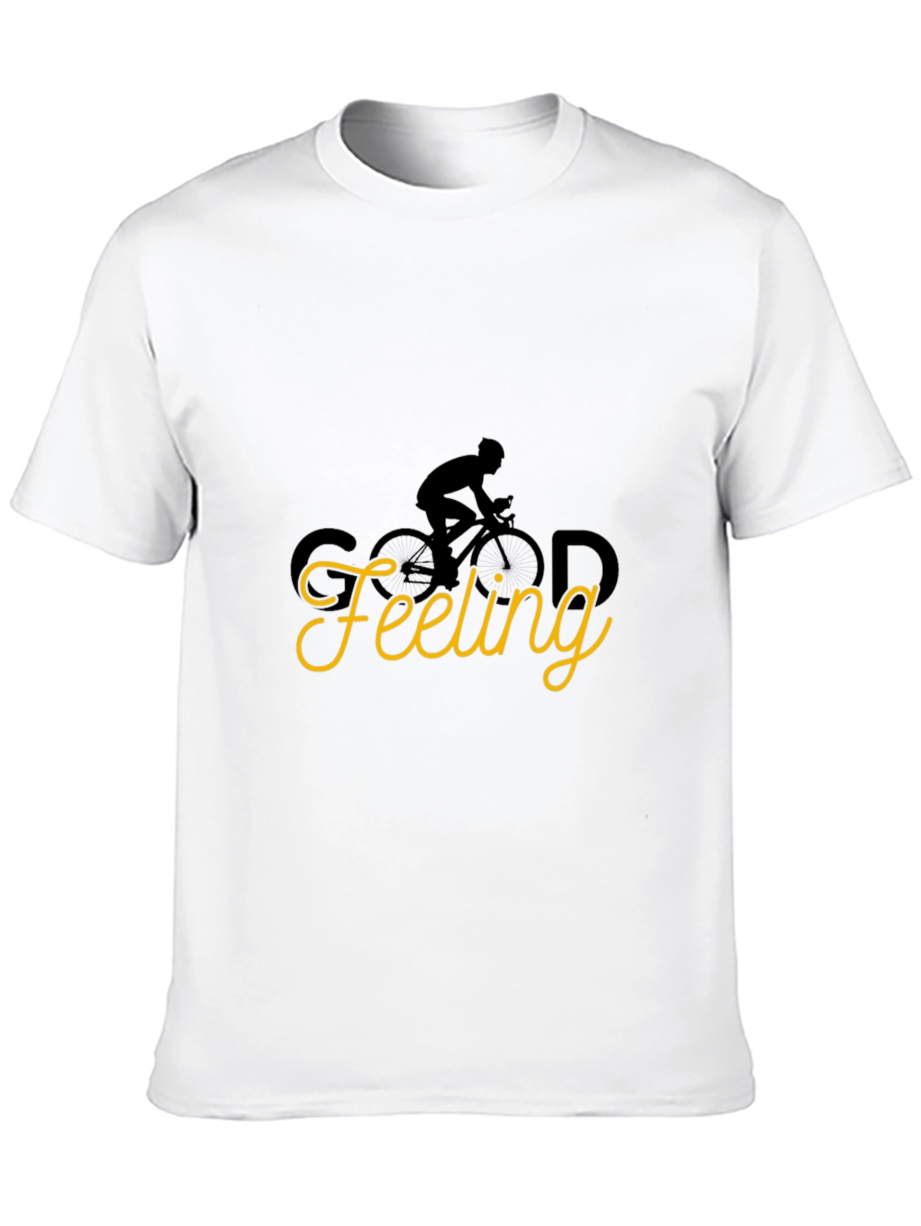 Black Good Feeling Cycling Graphic Tee - Black view 10