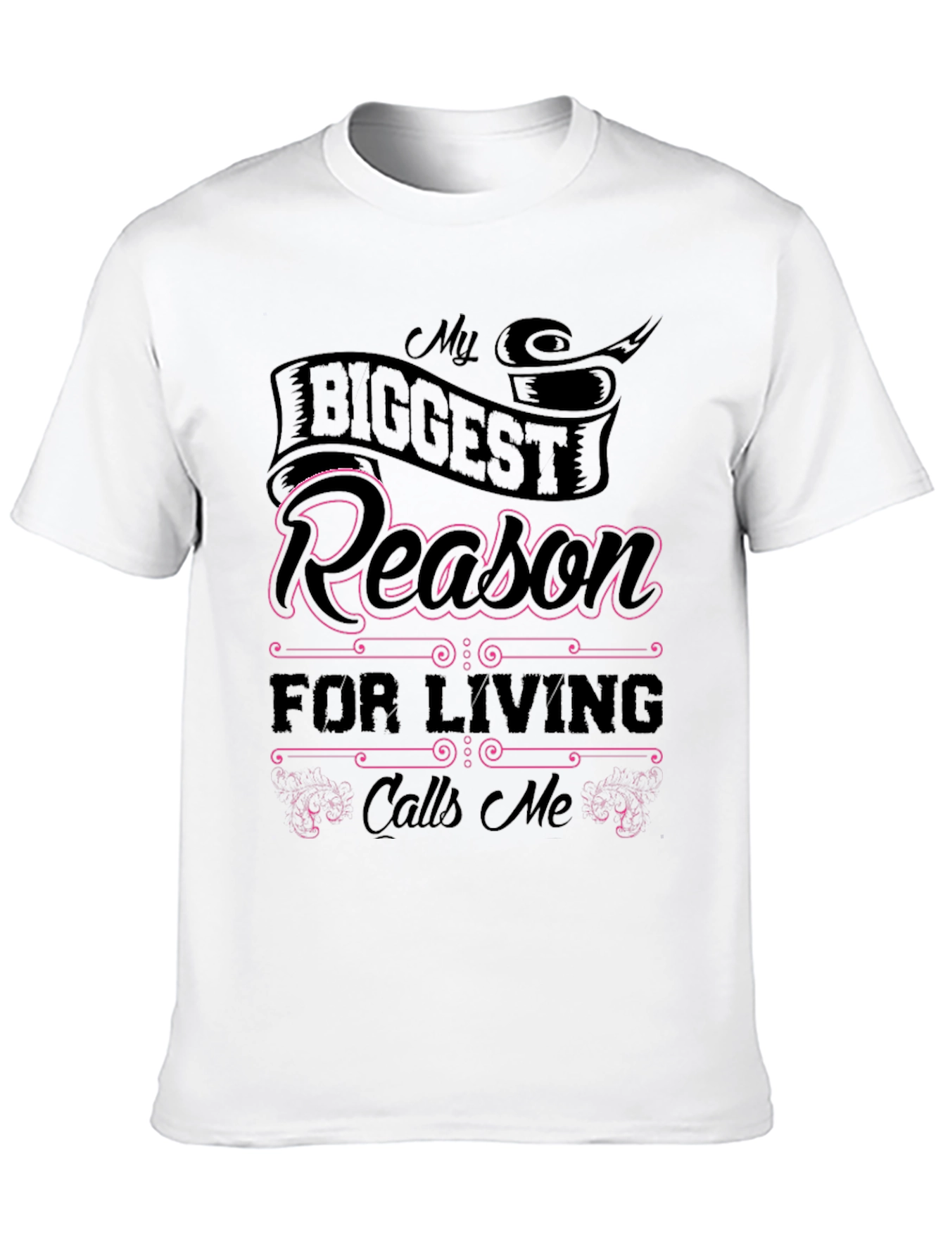 Black My Biggest Reason T-Shirt - Family Love Tee view 10