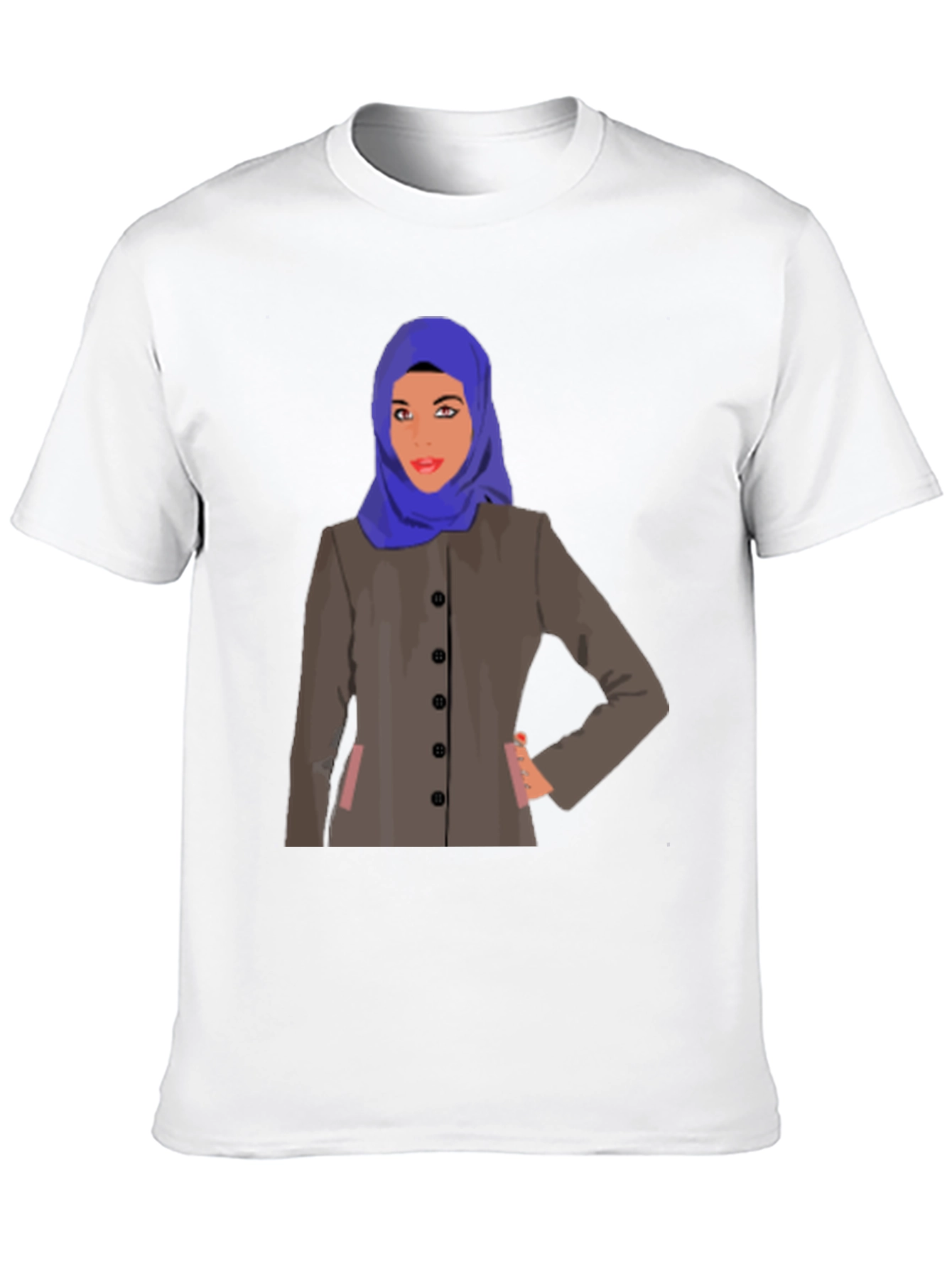 Black Hijab Woman Graphic T-Shirt - Stylish & Unique Design view 10