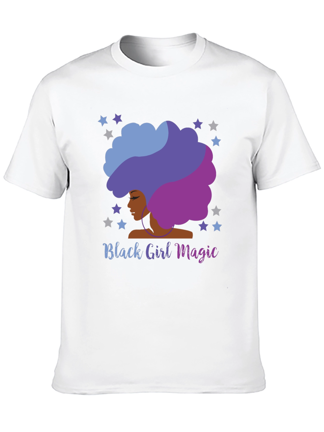 Black Black Girl Magic Afro T-Shirt view 10