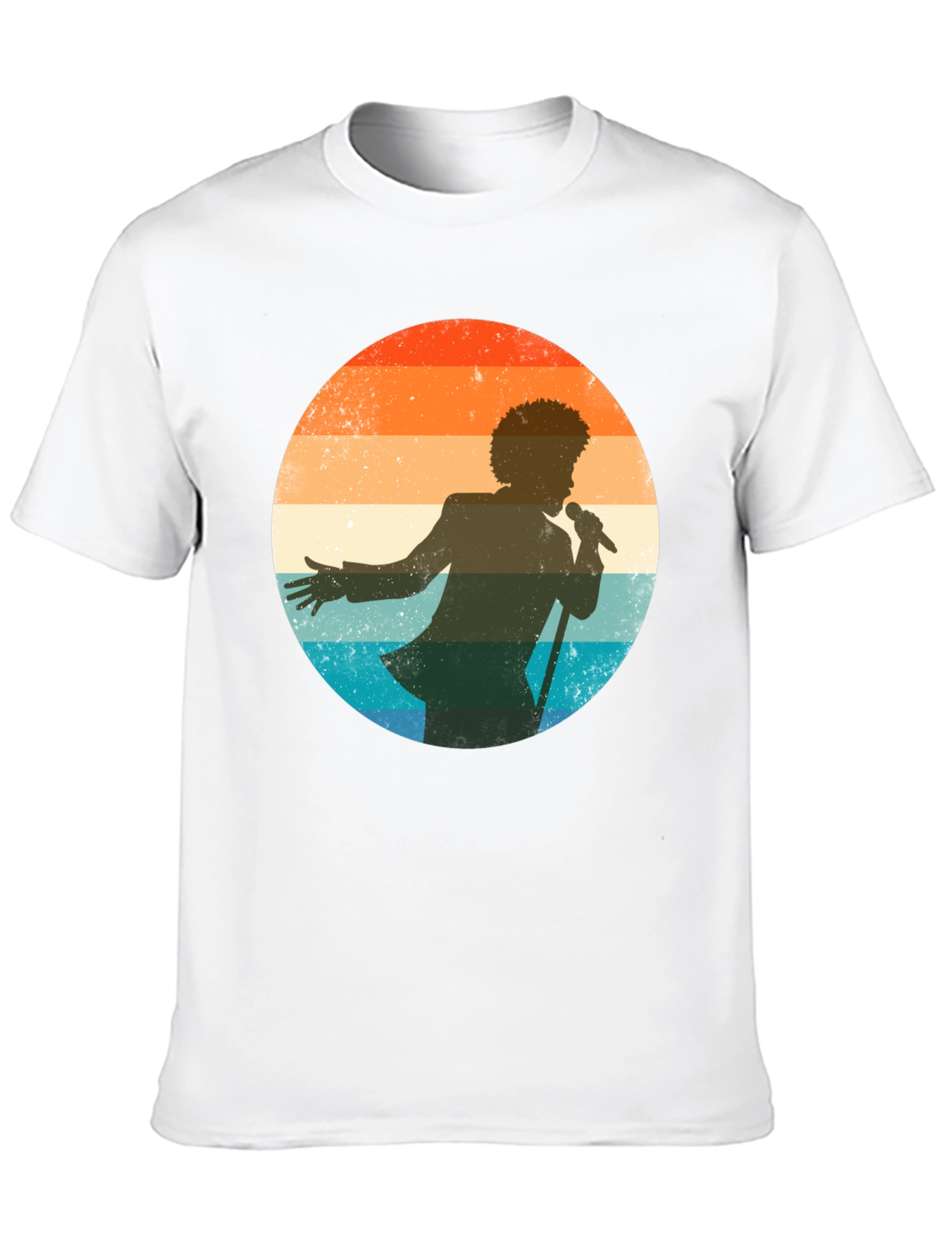 Black Retro Silhouette T-Shirt view 10