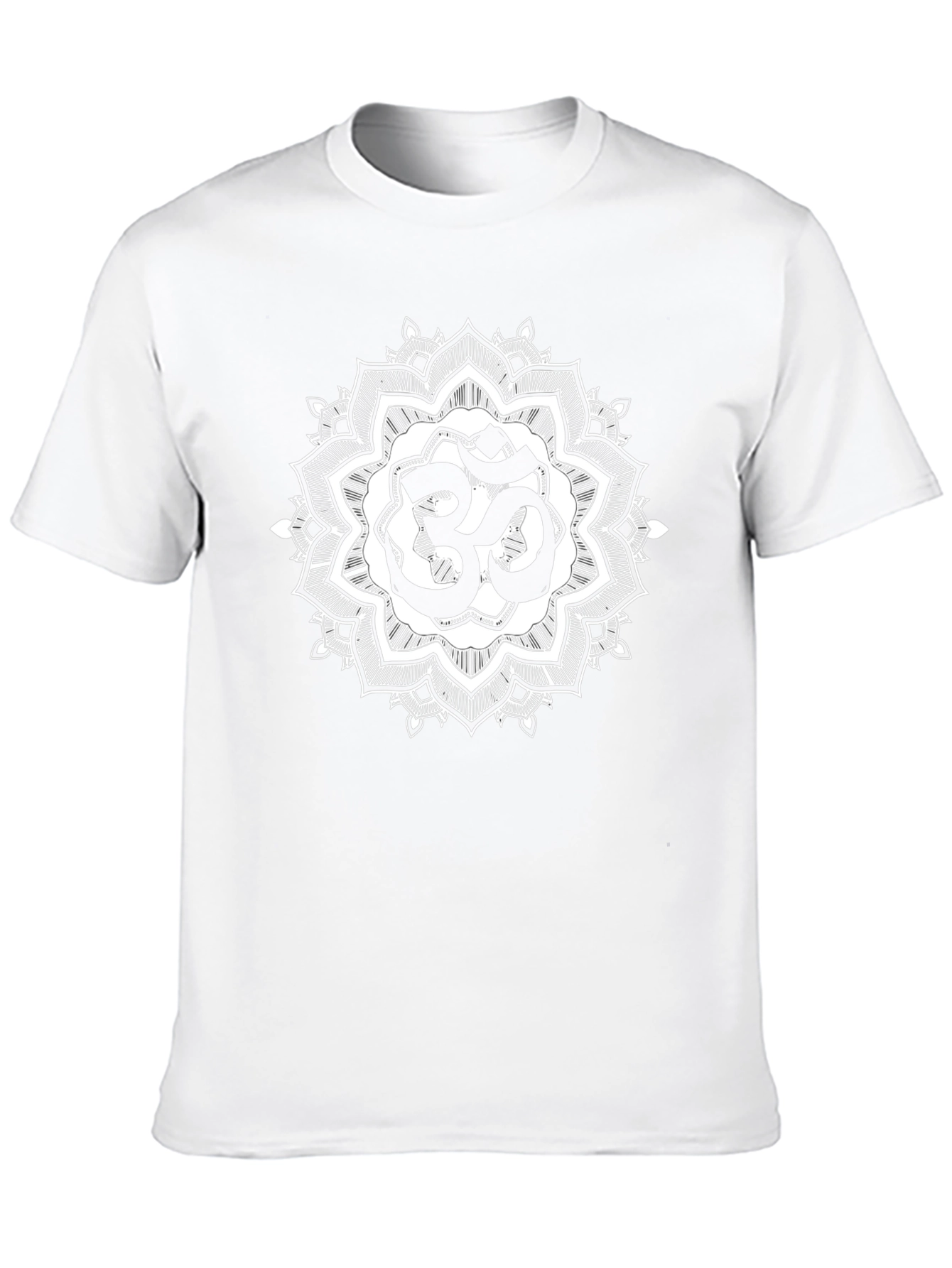 Om Mandala Graphic Tee - Black Casual T-Shirt - 10