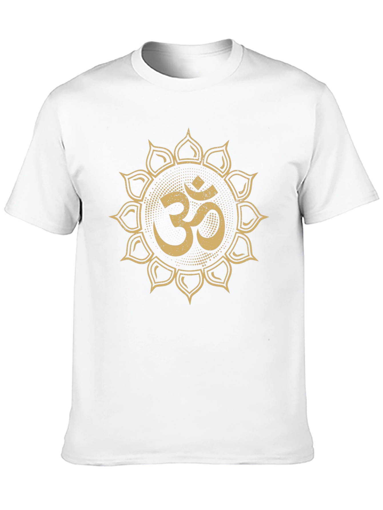 Black Om Symbol Mandala Graphic T-Shirt - Stylish Yoga Tee view 10