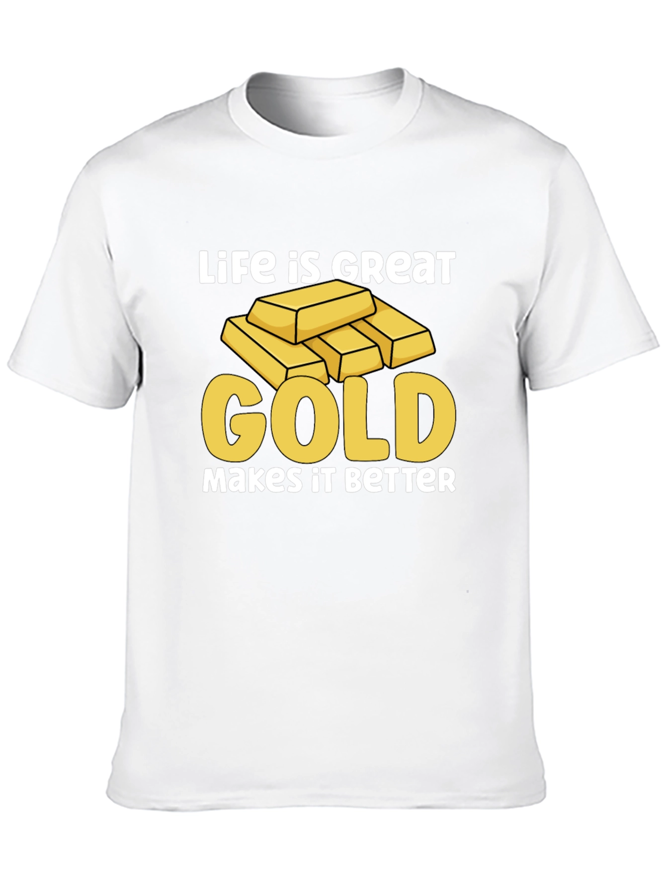 Black Life is Great Gold Makes it Better T-Shirt view 10