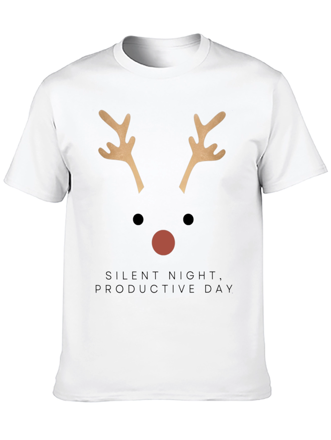 Black Holiday Reindeer T-Shirt view 10