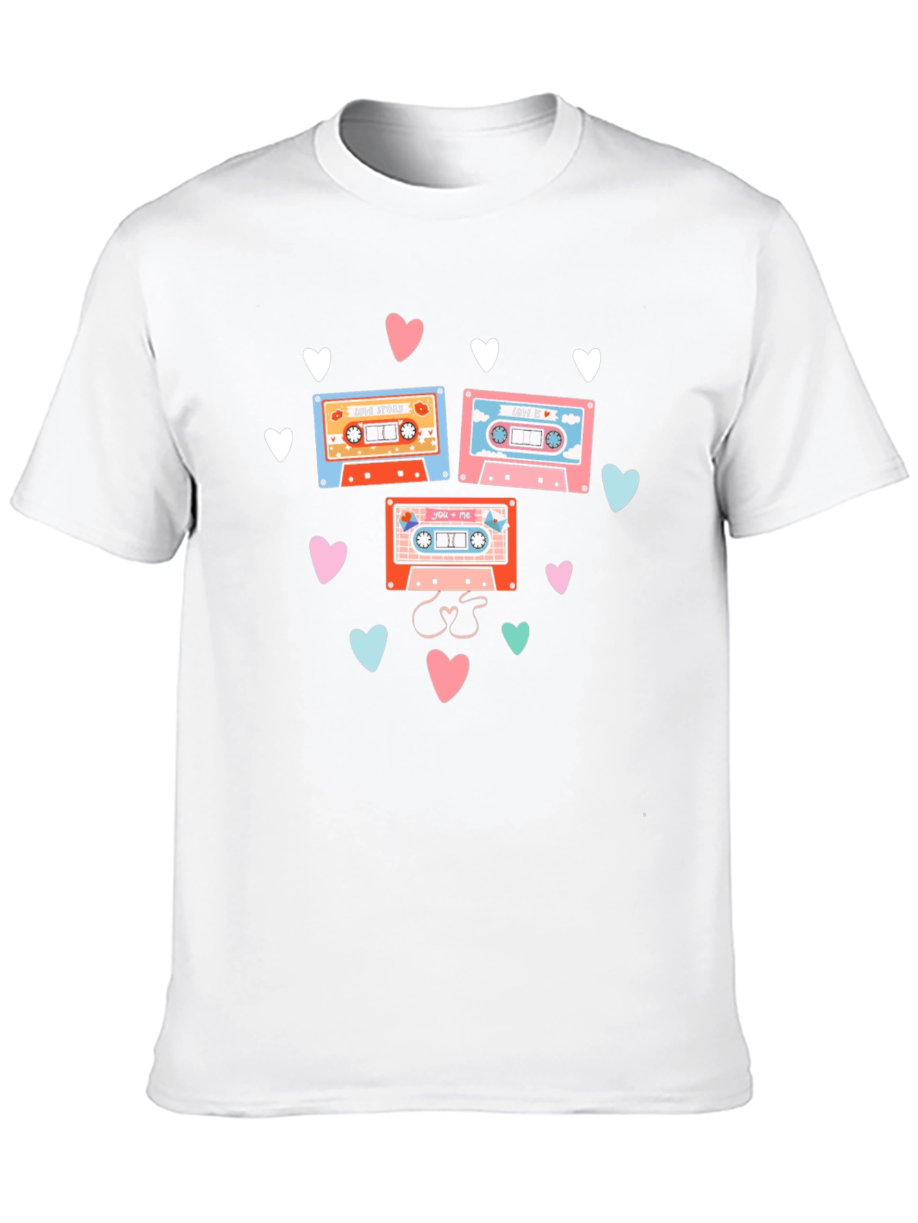 Black Retro Mixtape Love Story Graphic Tee view 10