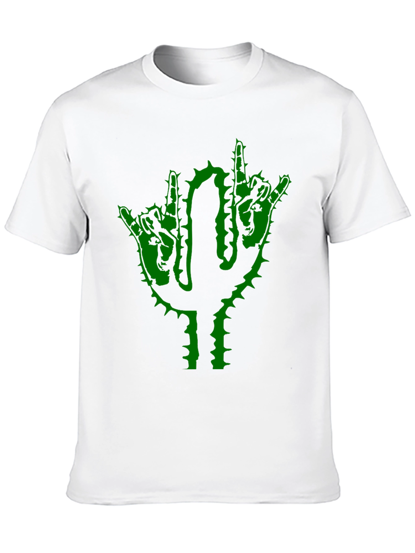 Black Cactus Rock On Graphic T-Shirt view 10