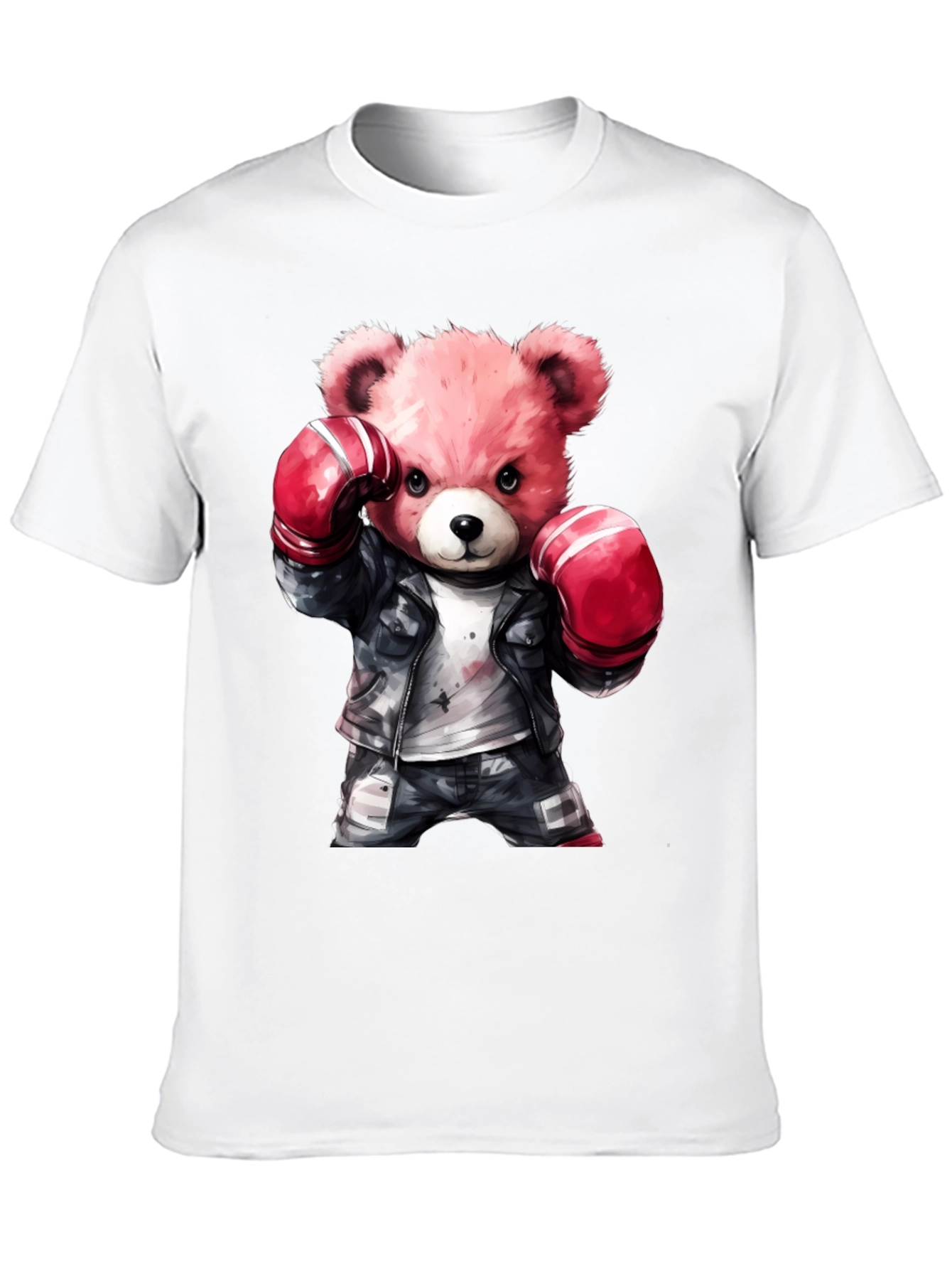 Black Boxing Bear Graphic Tee - Punchy Style view 10