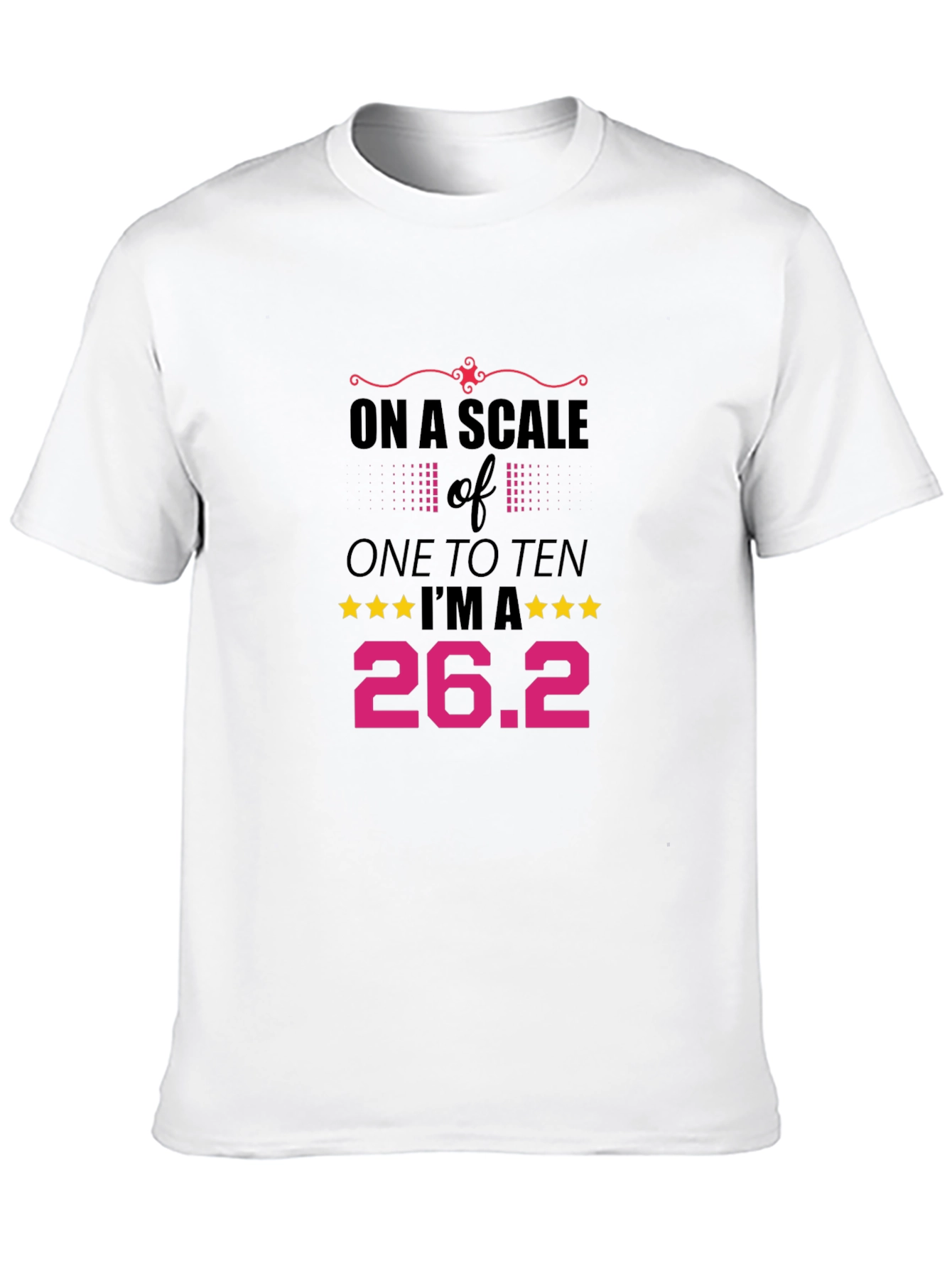 Black 26.2 Marathon Runner T-Shirt - On a Scale of One to Ten view 10