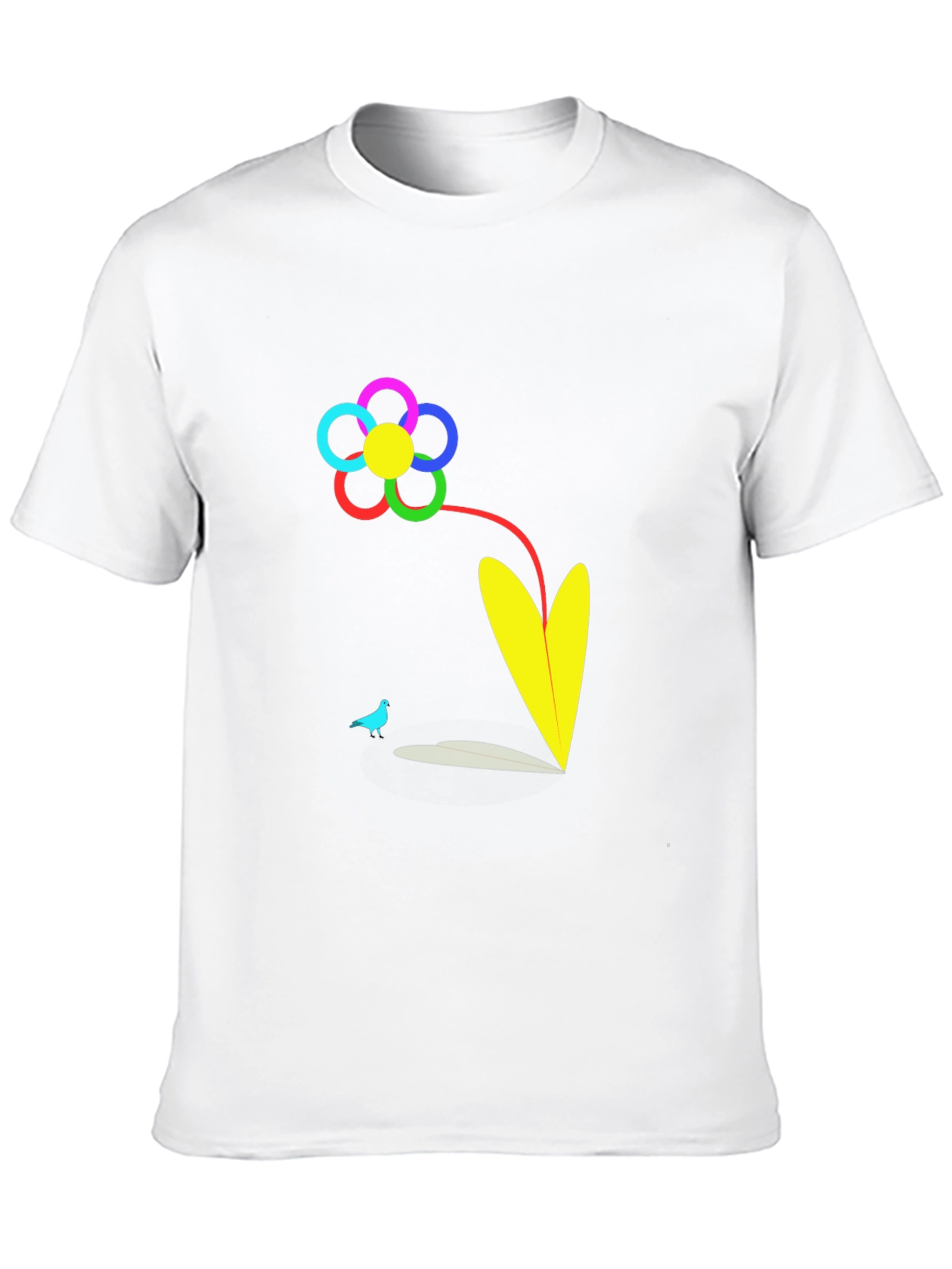 Black Vibrant Flower Graphic T-Shirt view 10