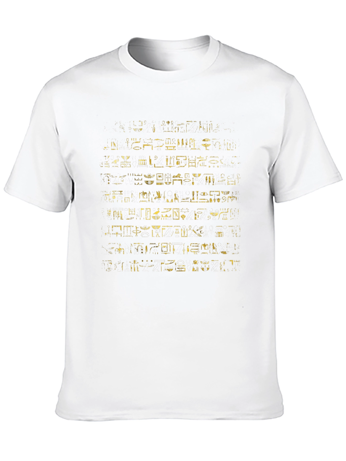 Black Egyptian Hieroglyphics Graphic T-Shirt view 10
