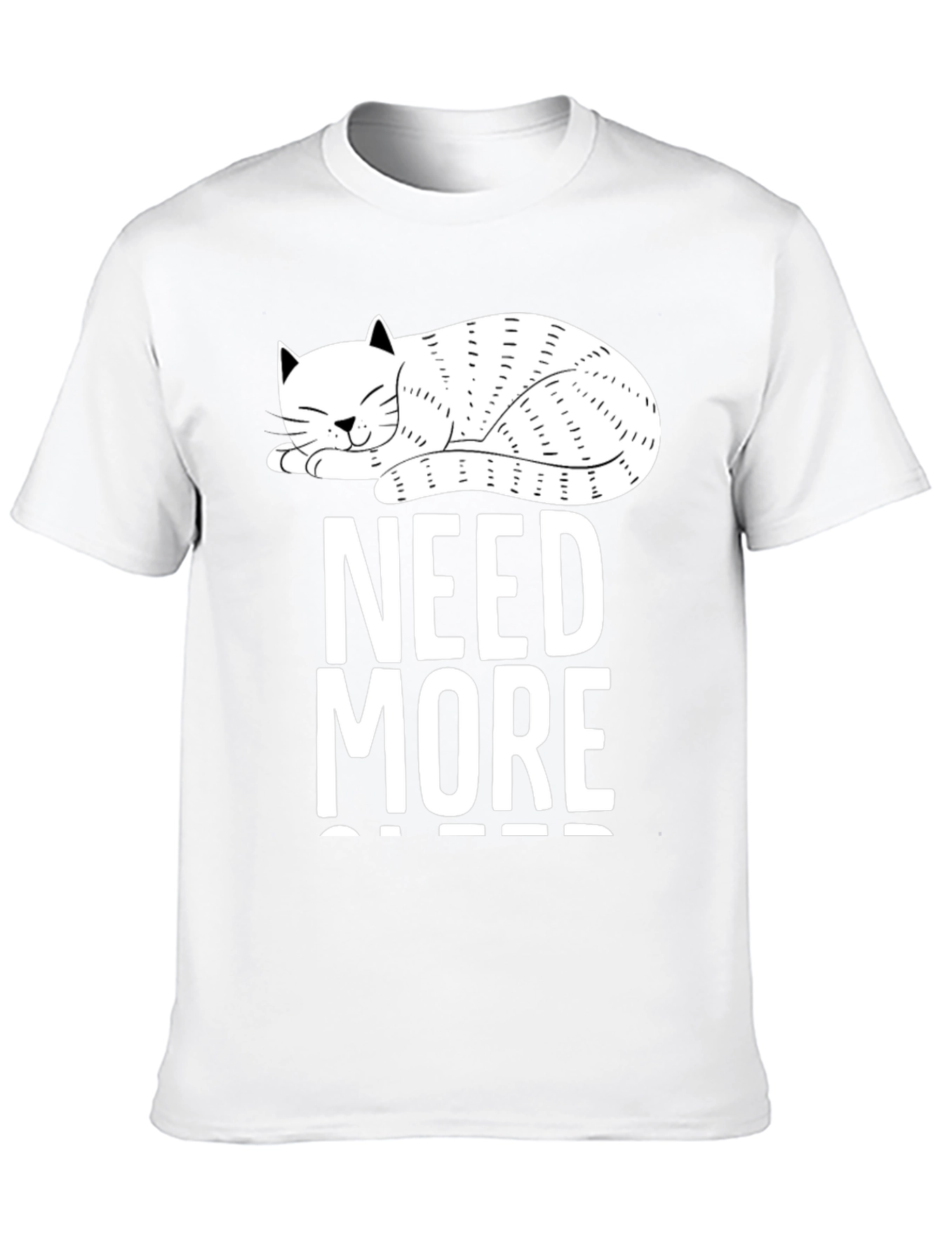 Black Need More Cats T-Shirt - Novelty Cat Lover Tee view 10