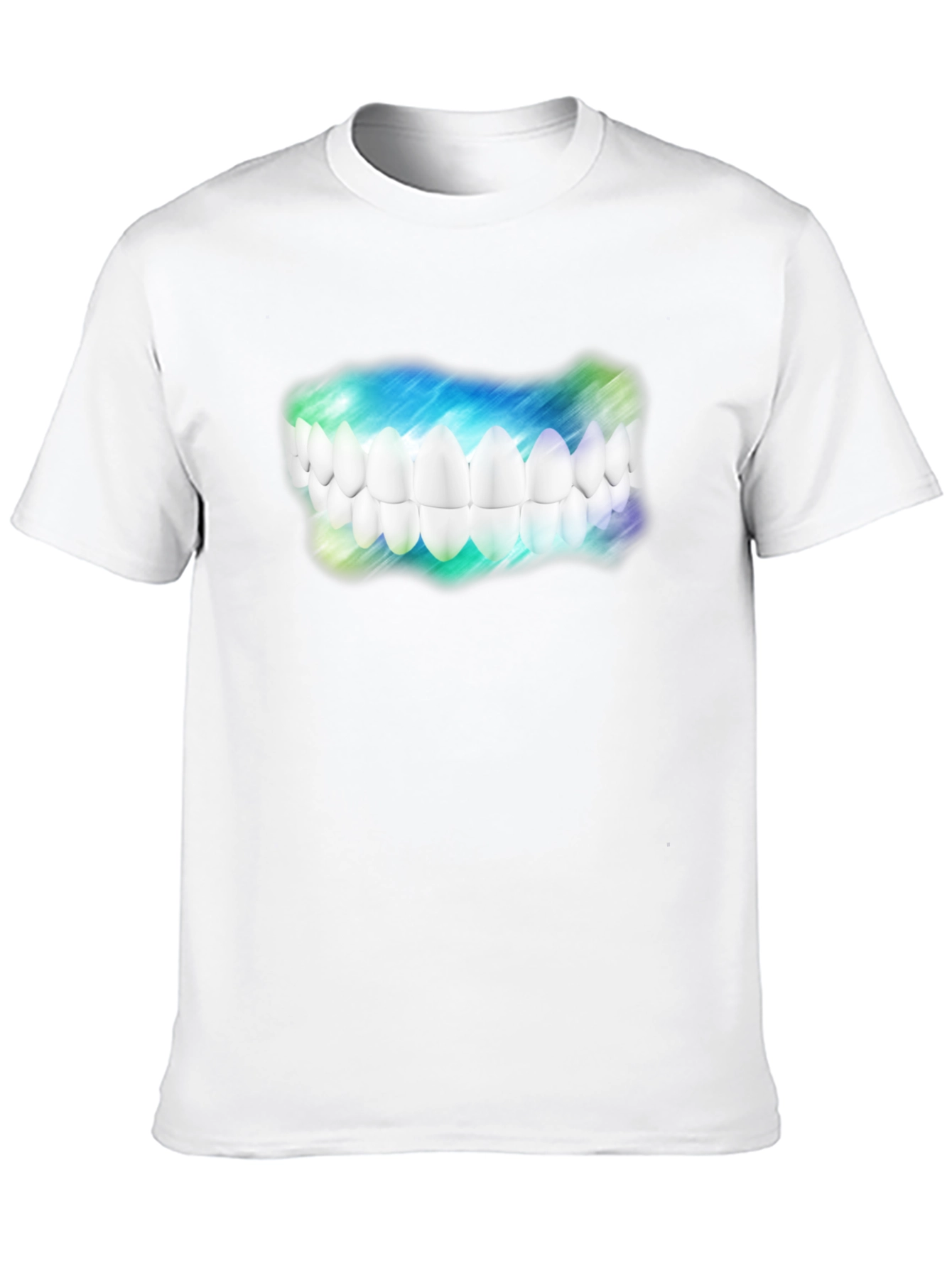 Black Novelty Teeth Graphic Black T-Shirt view 10