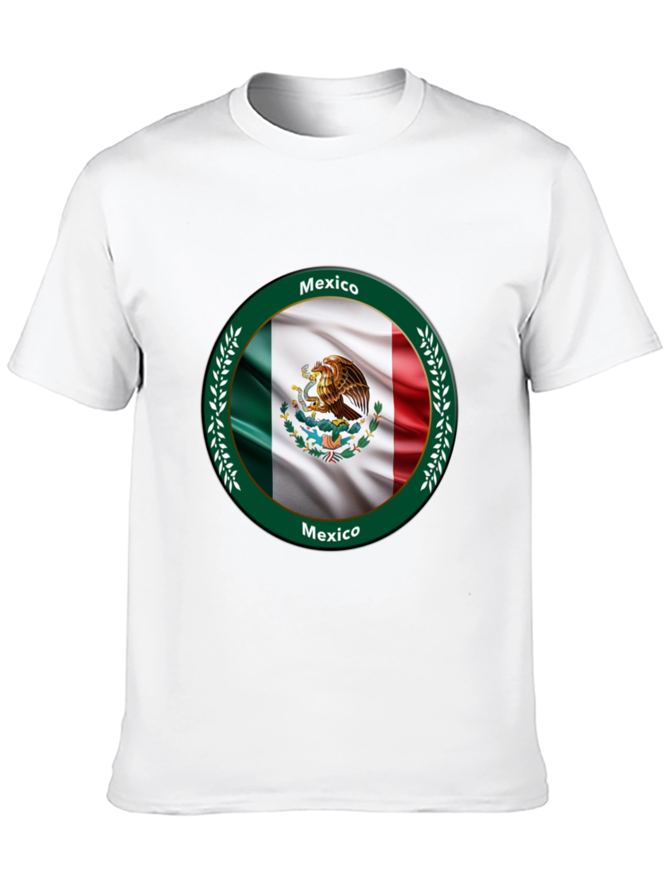 Black Mexico Flag Black T-Shirt view 10