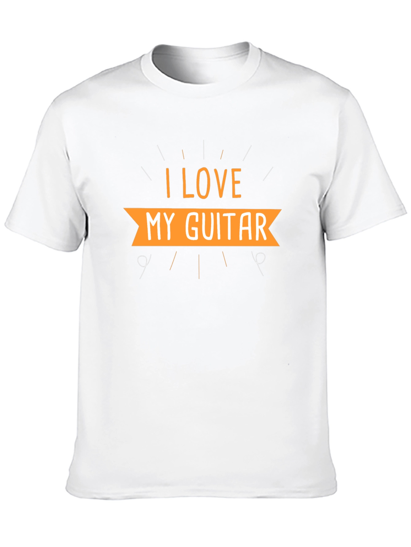 Black I Love My Guitar Black T-Shirt view 10