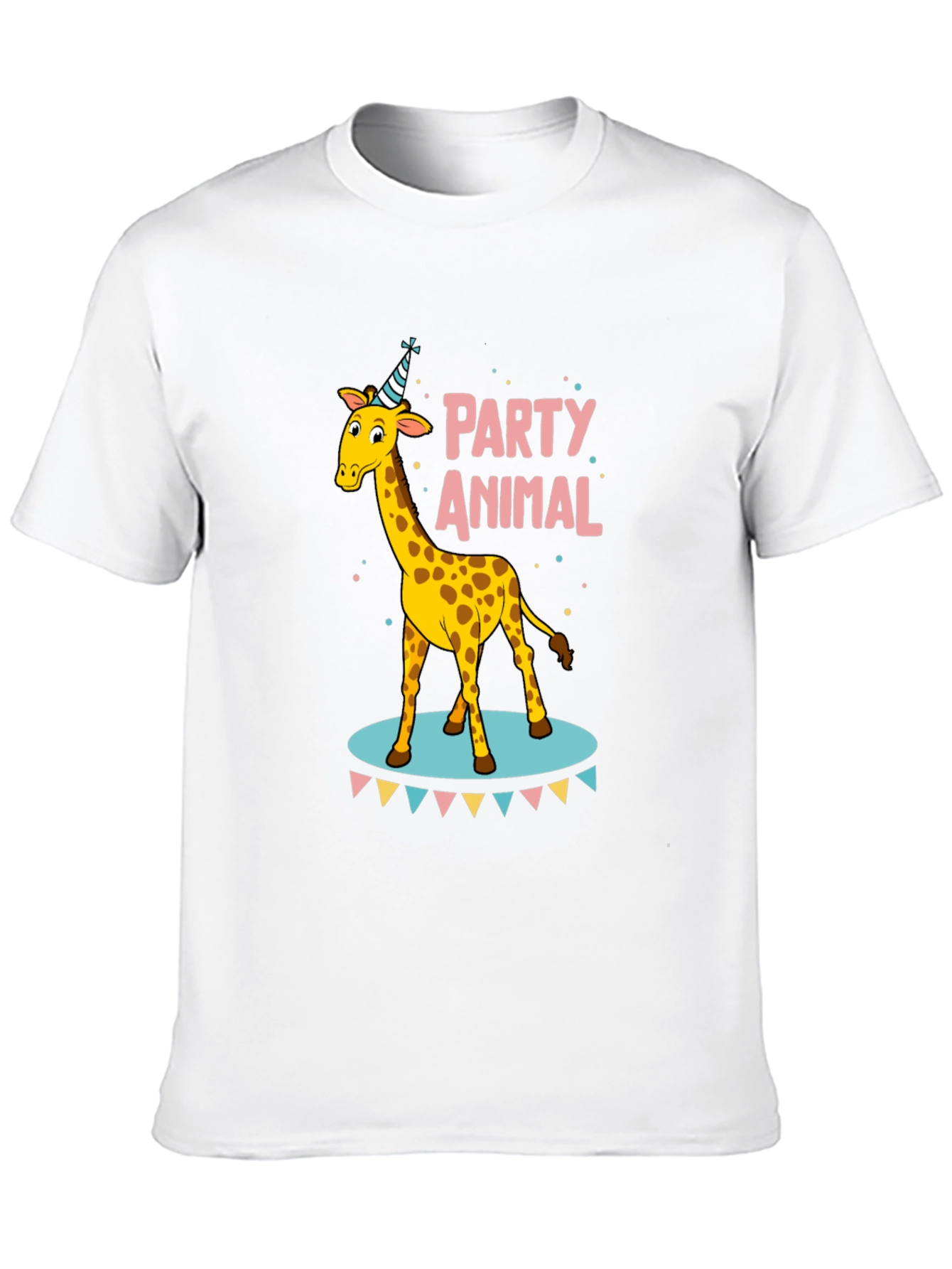 Black Party Animal Giraffe T-Shirt view 10