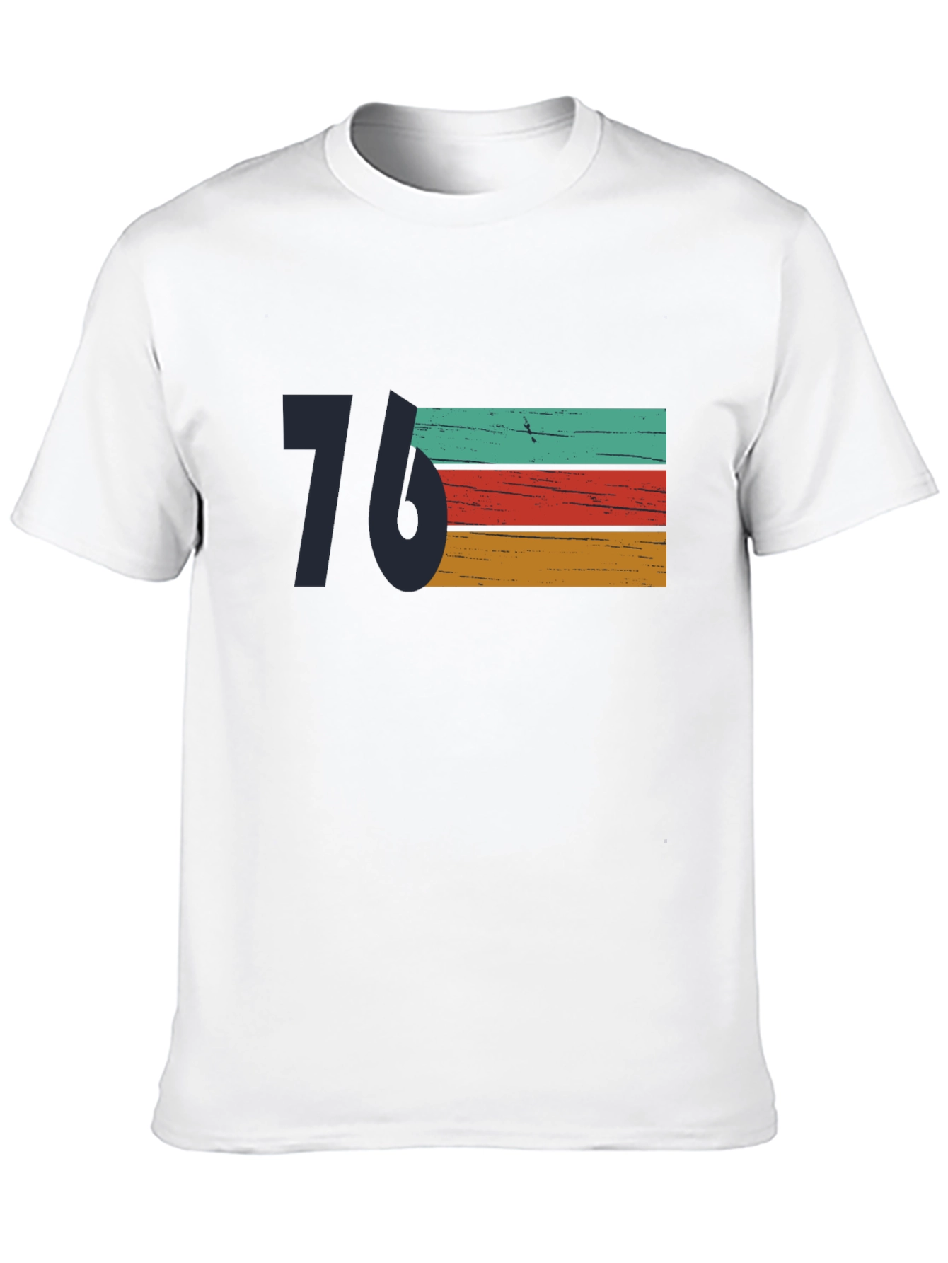 Black Retro 76 Graphic Tee - Stylish Vintage Design view 10