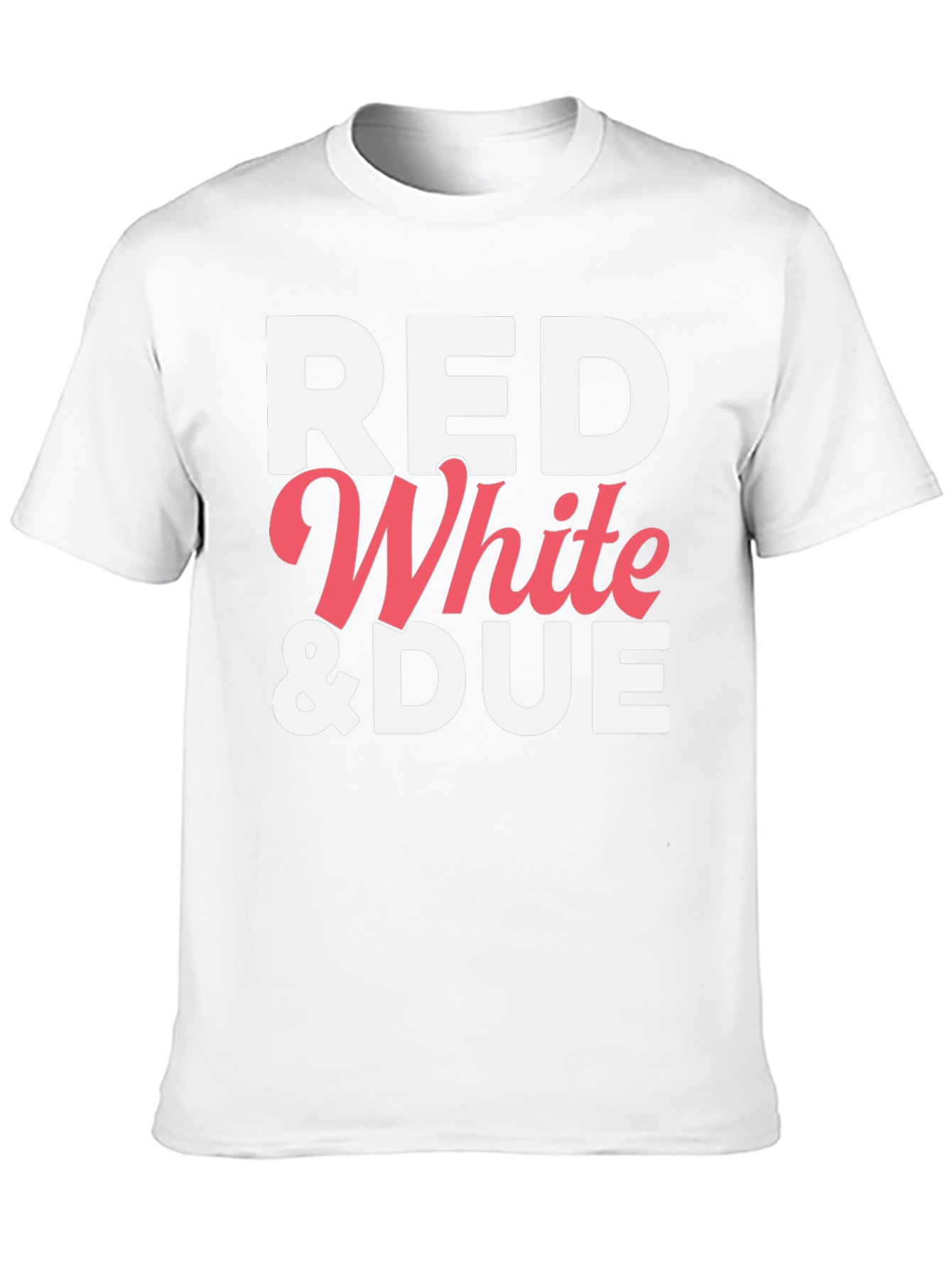 Black Red White & DUE Patriotic T-Shirt view 10