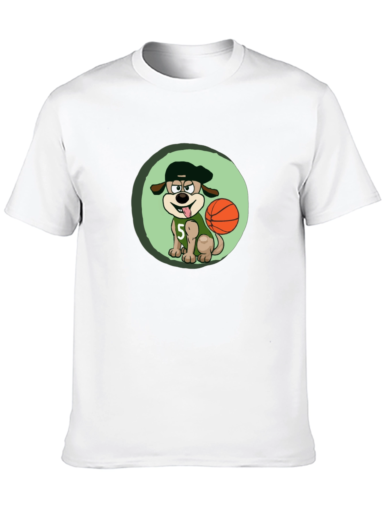 Black Dog Basketball Player T-Shirt view 10