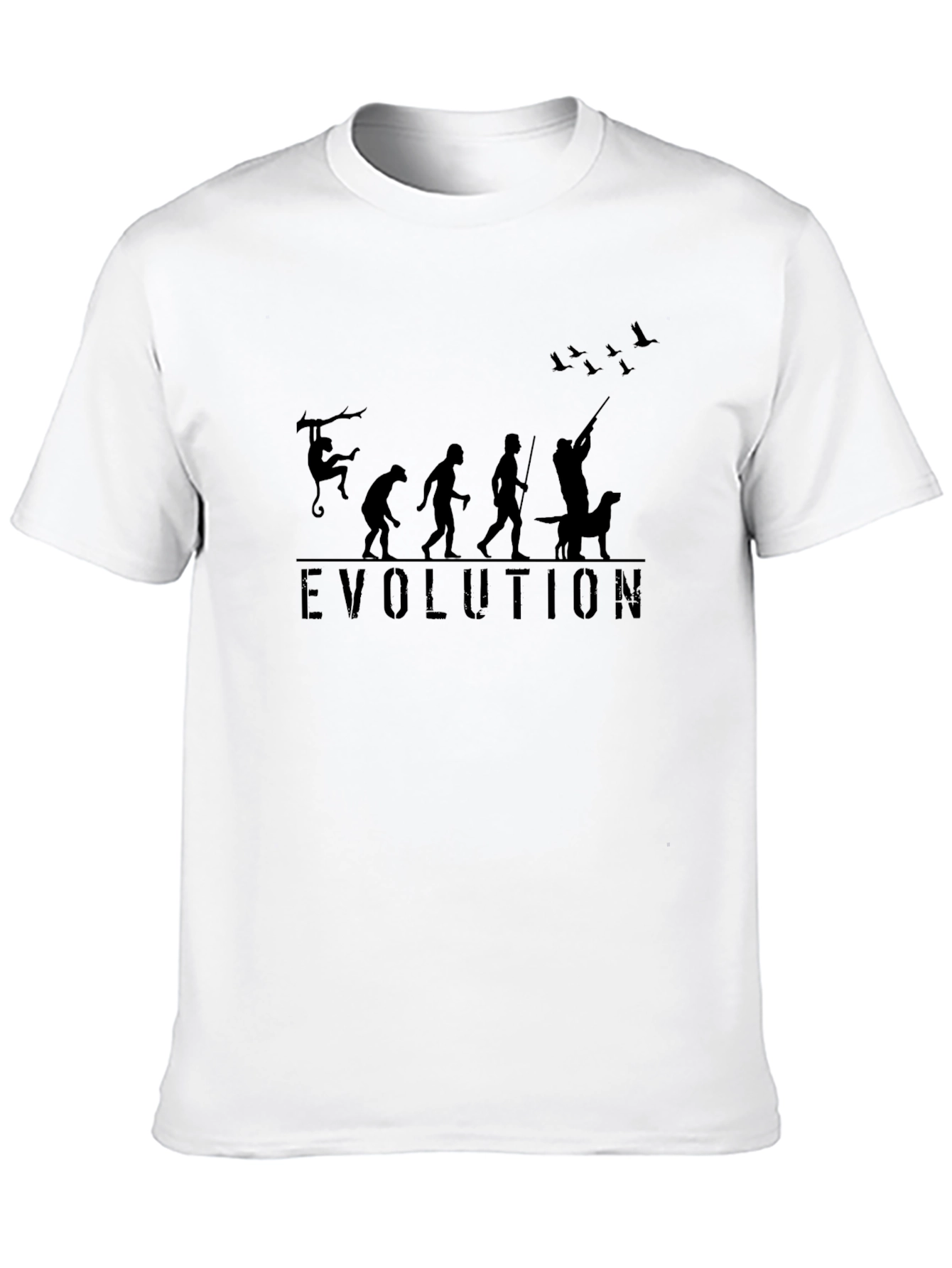 Black Evolution Hunter Graphic T-Shirt view 10