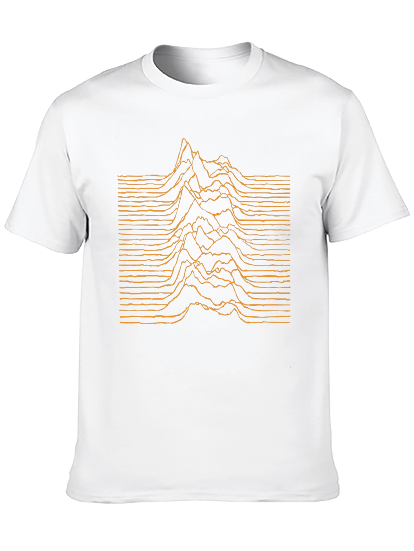 Black Abstract Soundwave Graphic Tee - Black view 10