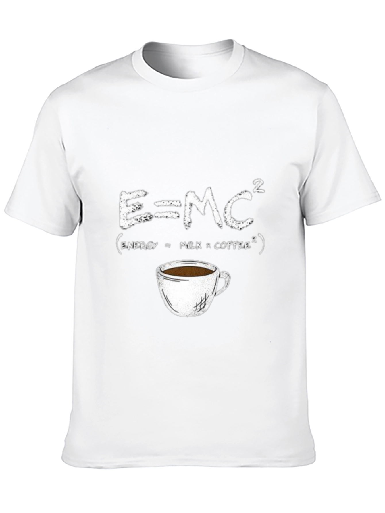 Black E=MC² Coffee T-Shirt - Energy Formula Tee view 10