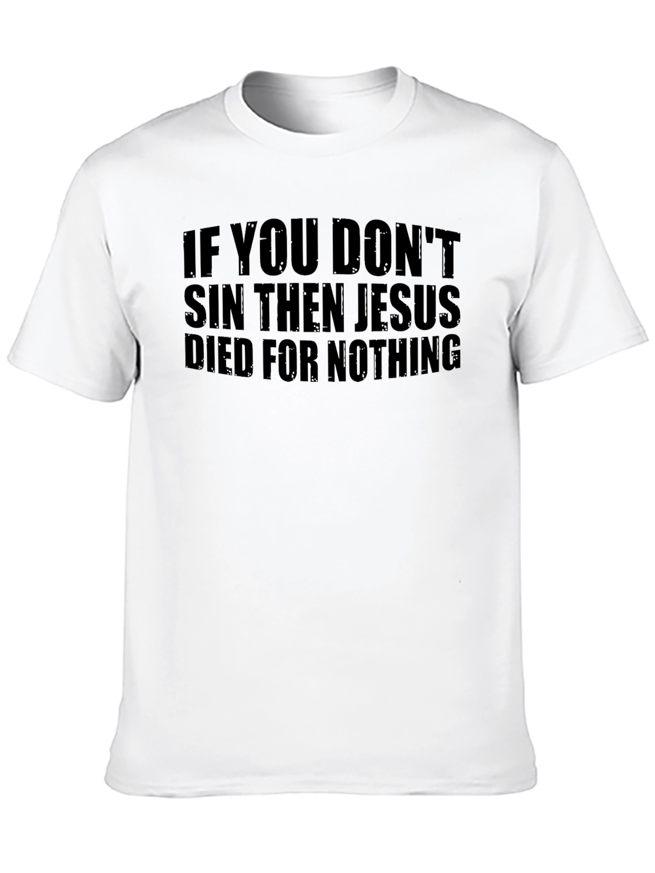 Black Jesus Died For Nothing Graphic Tee view 10