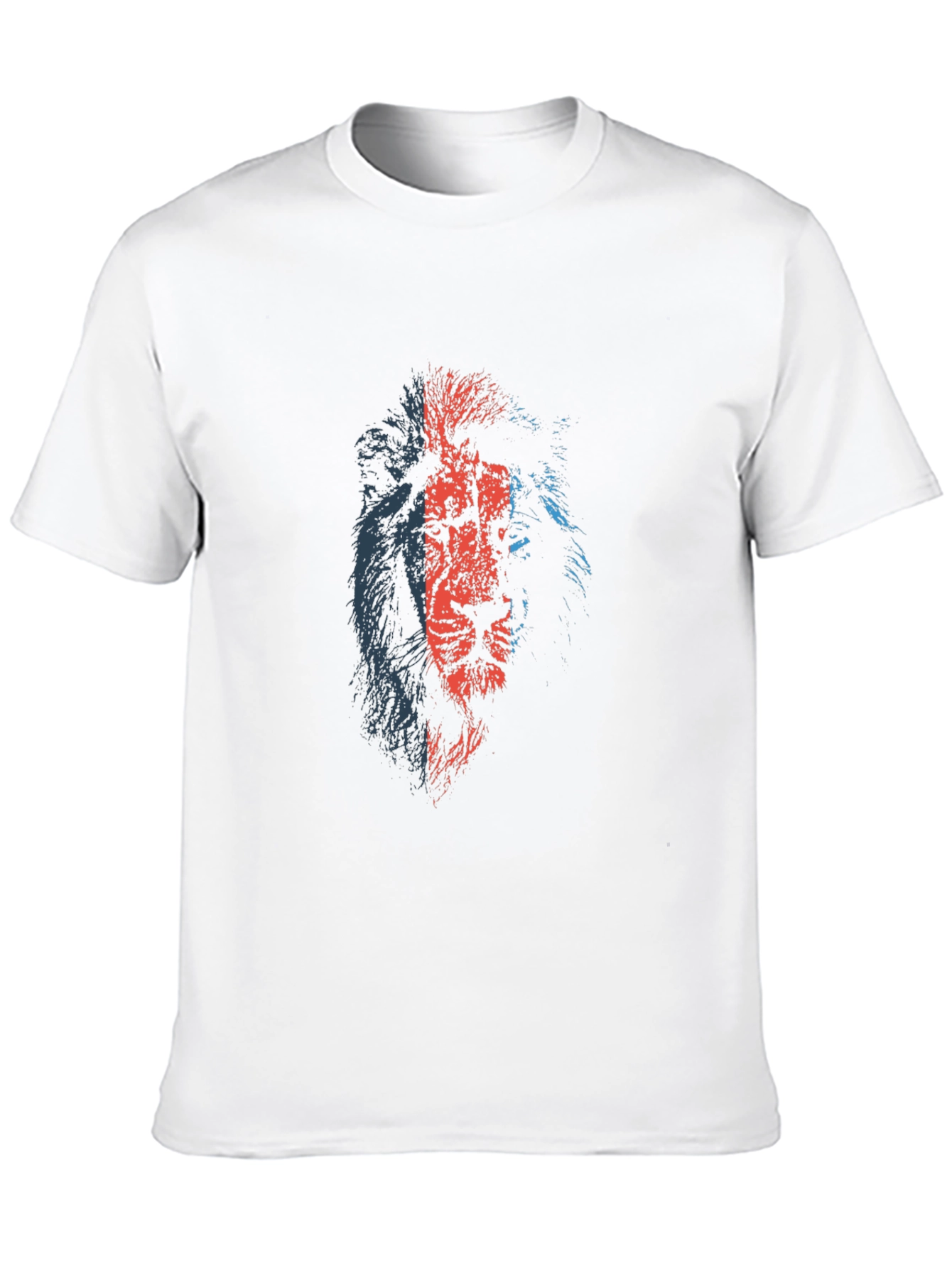 Black Bold Lion Graphic Tee - Black Cotton T-Shirt view 10