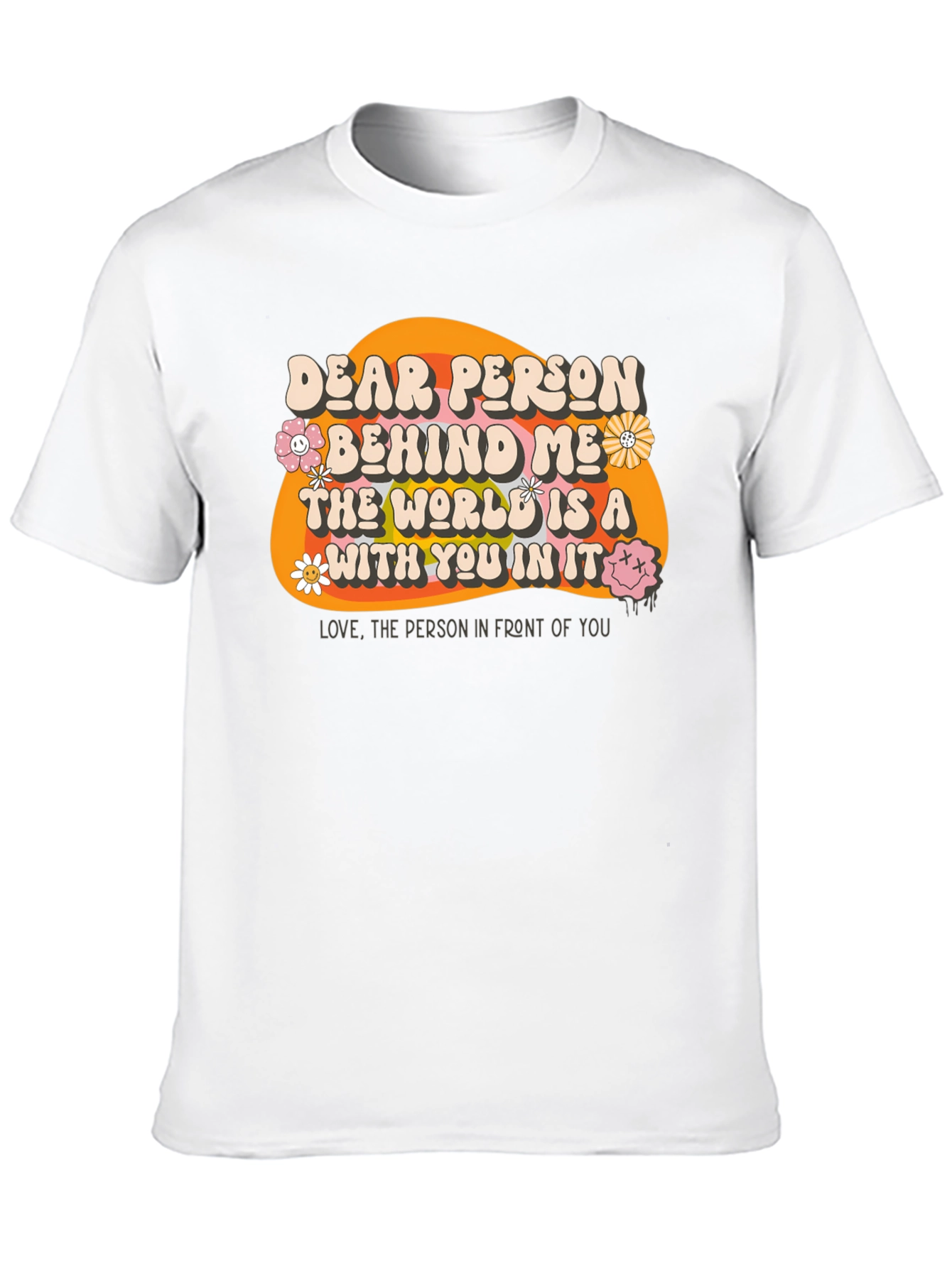 Black Dear Person Behind Me Graphic T-Shirt view 10