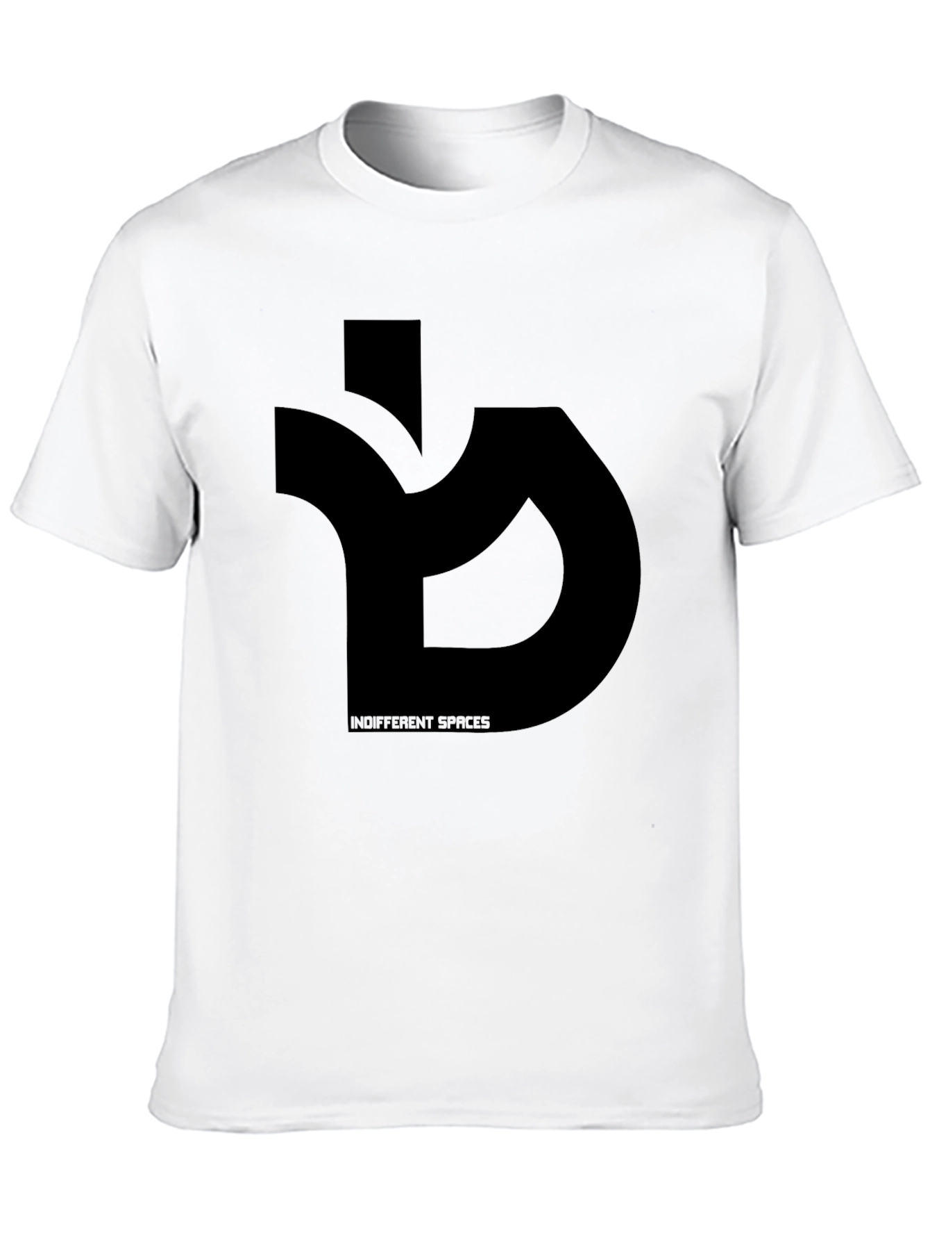 Black Indifferent Spaces Black Graphic Tee view 10