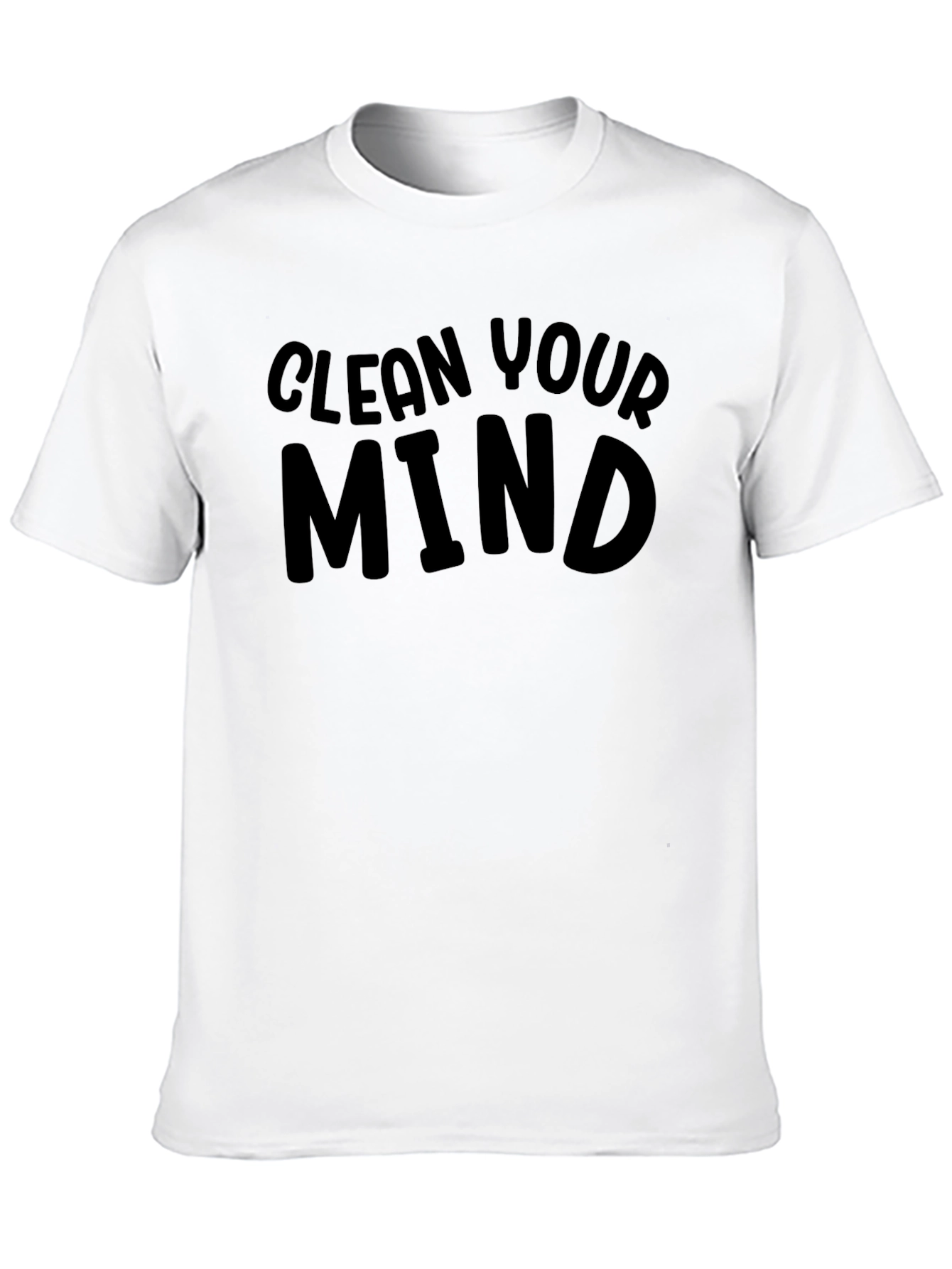 Black Clean Your Mind Graphic Tee view 10