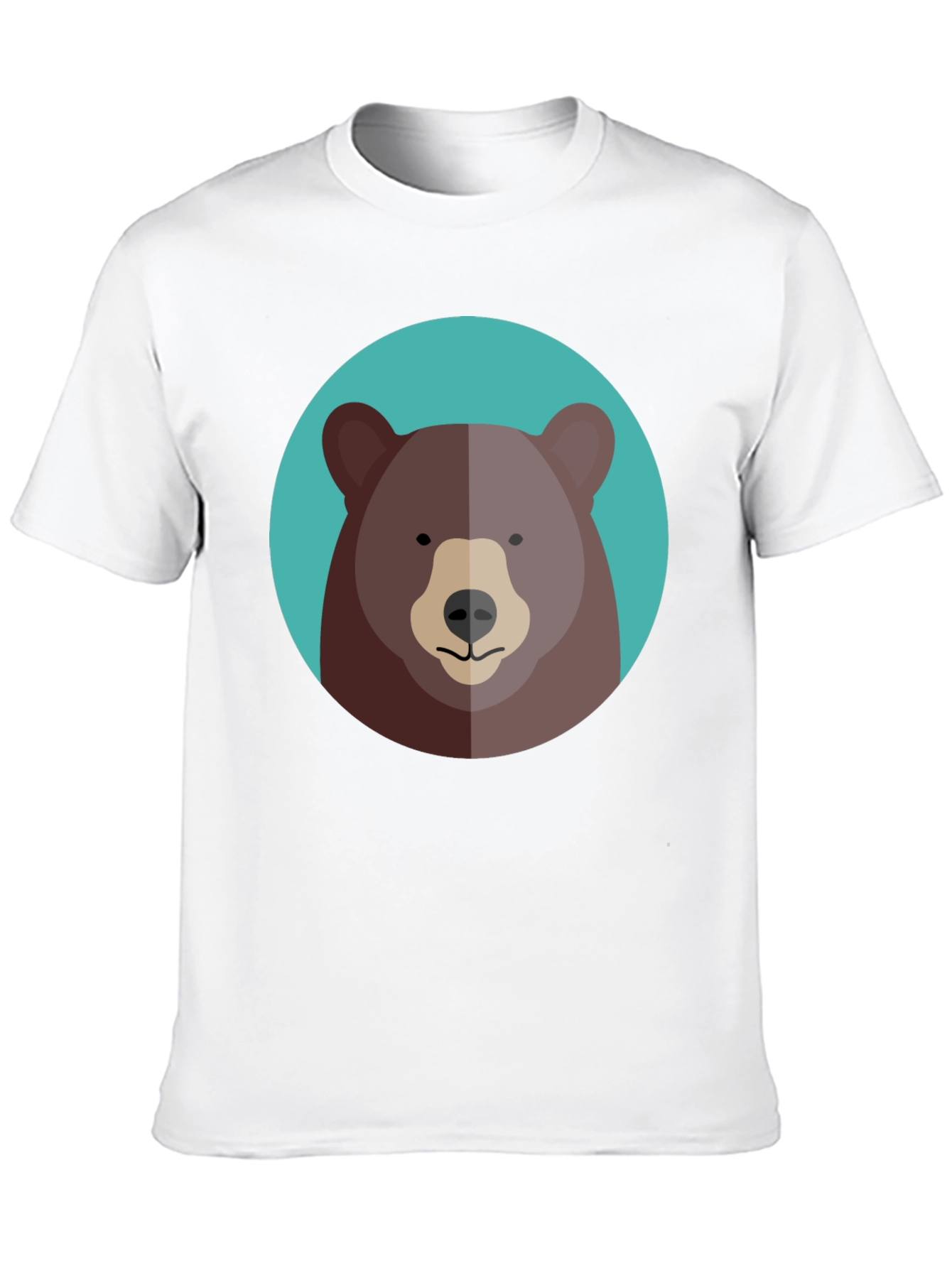 Black Cool Bear Graphic Tee - Black Cotton Blend view 10