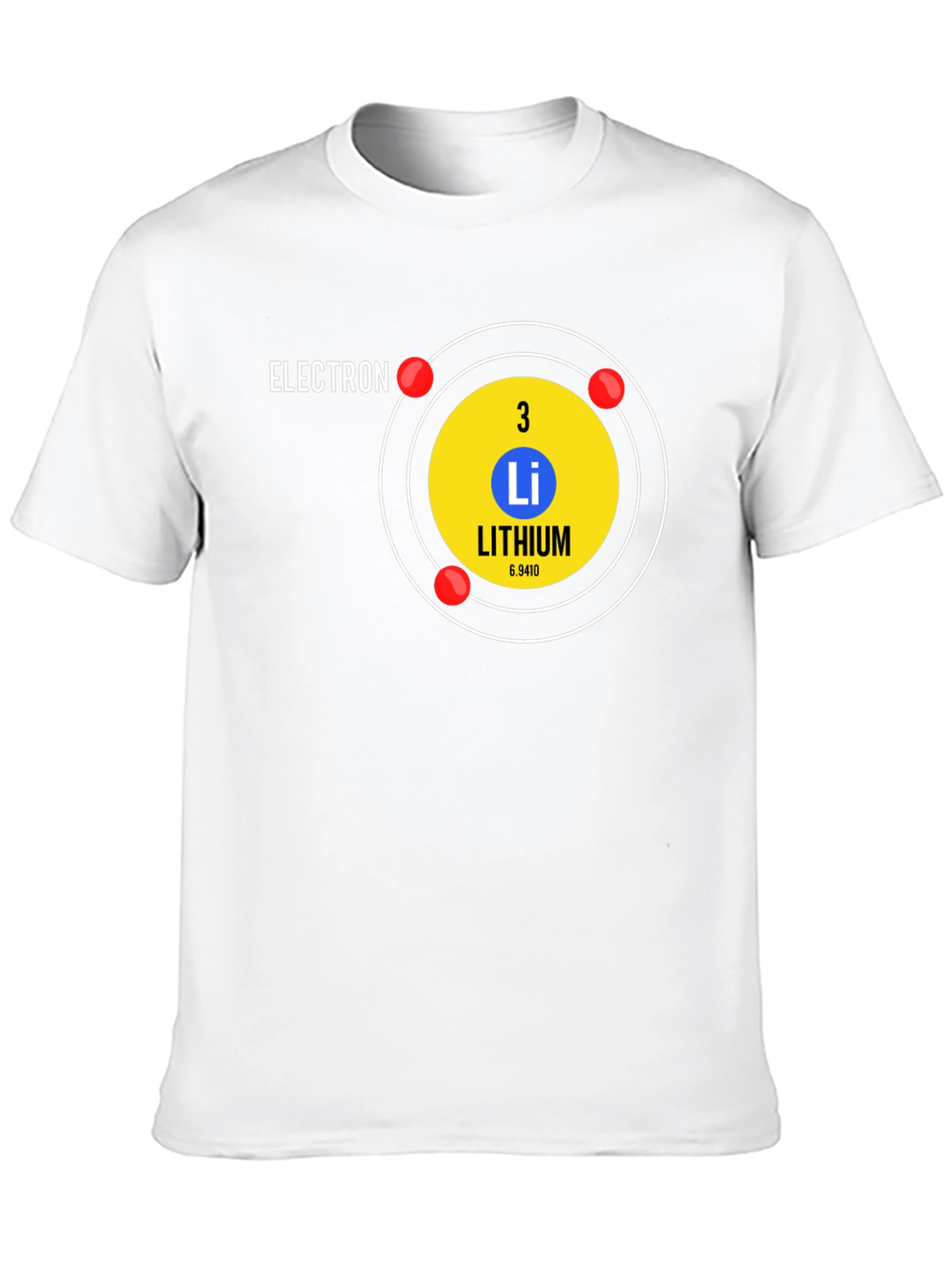 Lithium Atom T-Shirt - Science Geek Tee - 10
