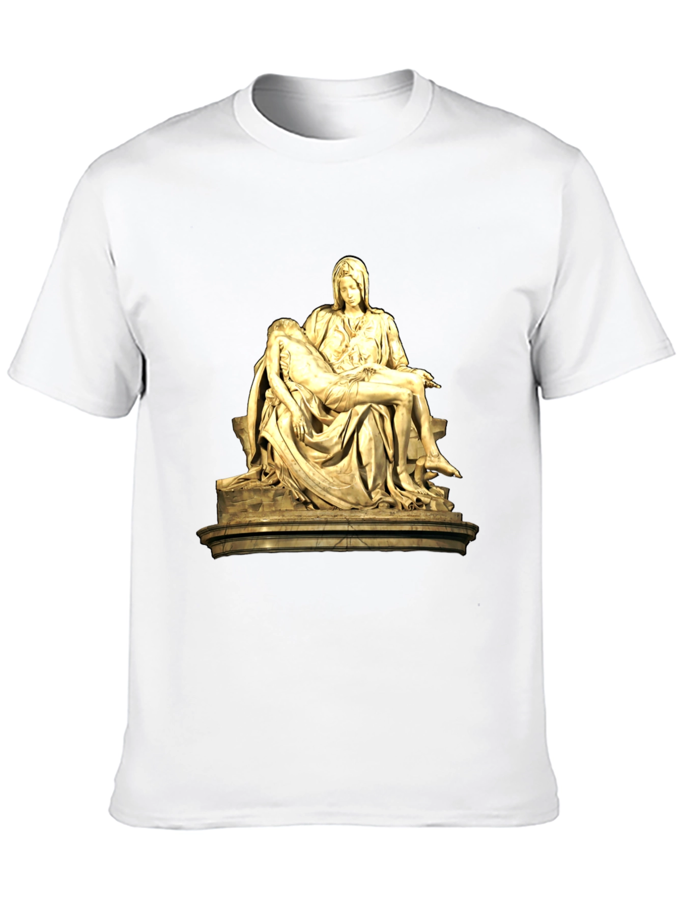 Black Pieta Sculpture Graphic T-Shirt - Classic Art Tee view 10