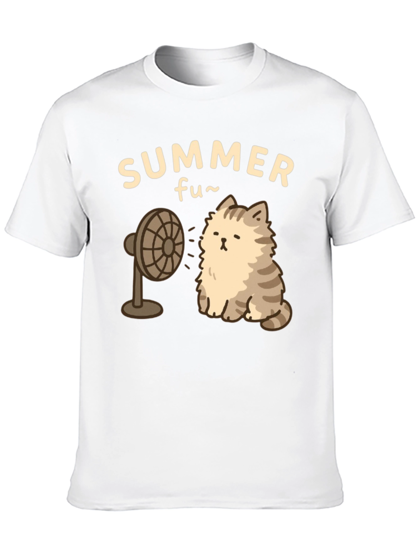 Black Summer Fun Cat T-Shirt view 10