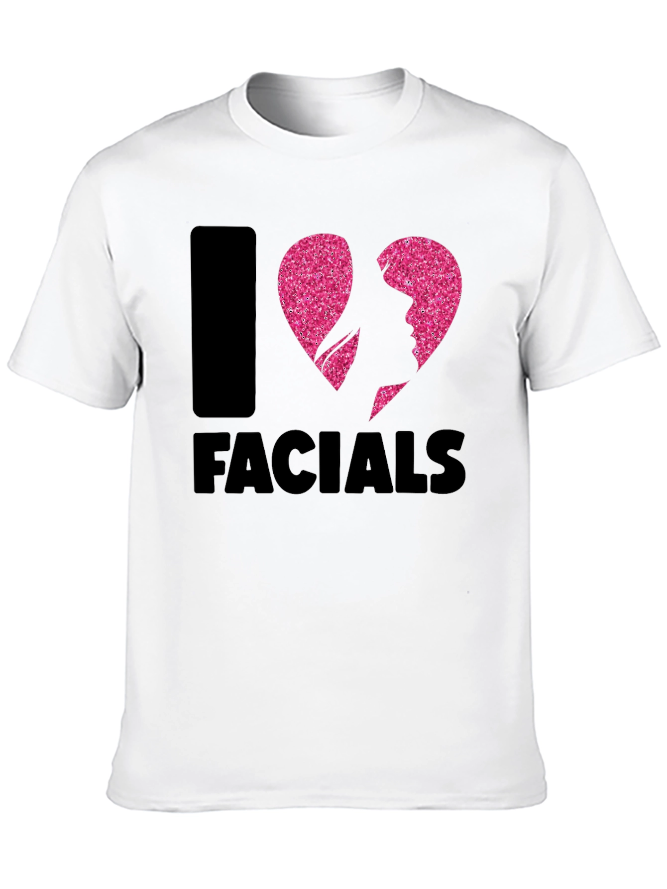 I Heart Facials Graphic T-Shirt - Funny Spa Day Tee - 10